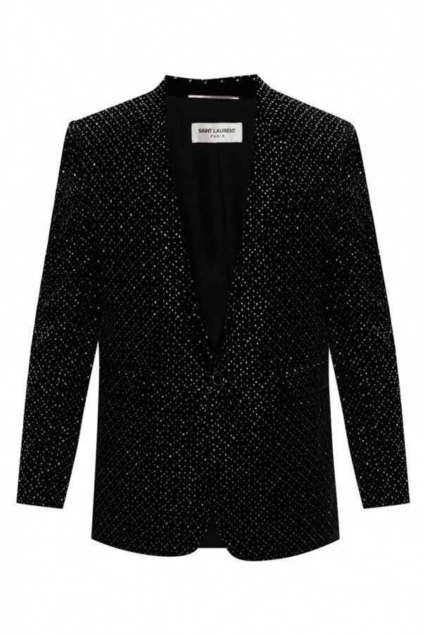 Saint Laurent Paris o1bcso1str1024 Veste Longue Jacket in Black Size US M / EU 48-50 / 2 - 1 Thumbnail