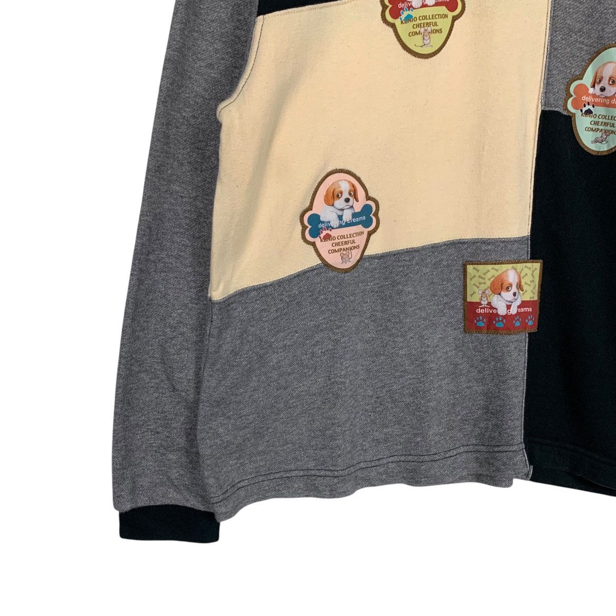 Japanese Brand KUNIO SATO Puppies Patches Logo Checked Sweatshirt #1737-C77 Size US L / EU 52-54 / 3 - 3 Thumbnail