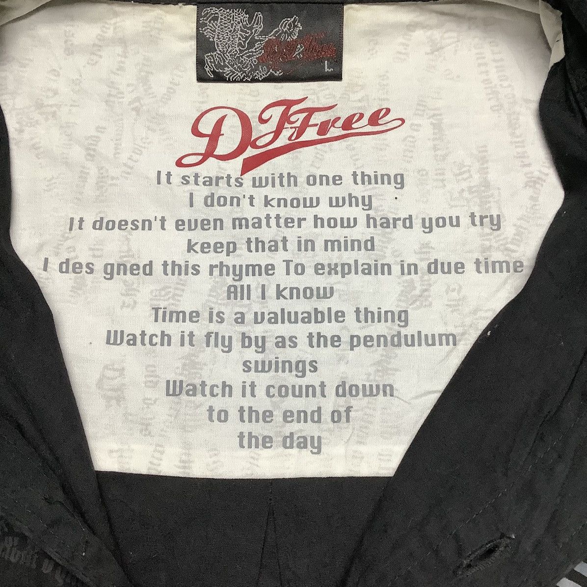 Designer × Hysteric Glamour × If Six Was Nine Y2k DjFree ifsixwasnine poem shirt like dogtown Size US L / EU 52-54 / 3 - 10 Thumbnail