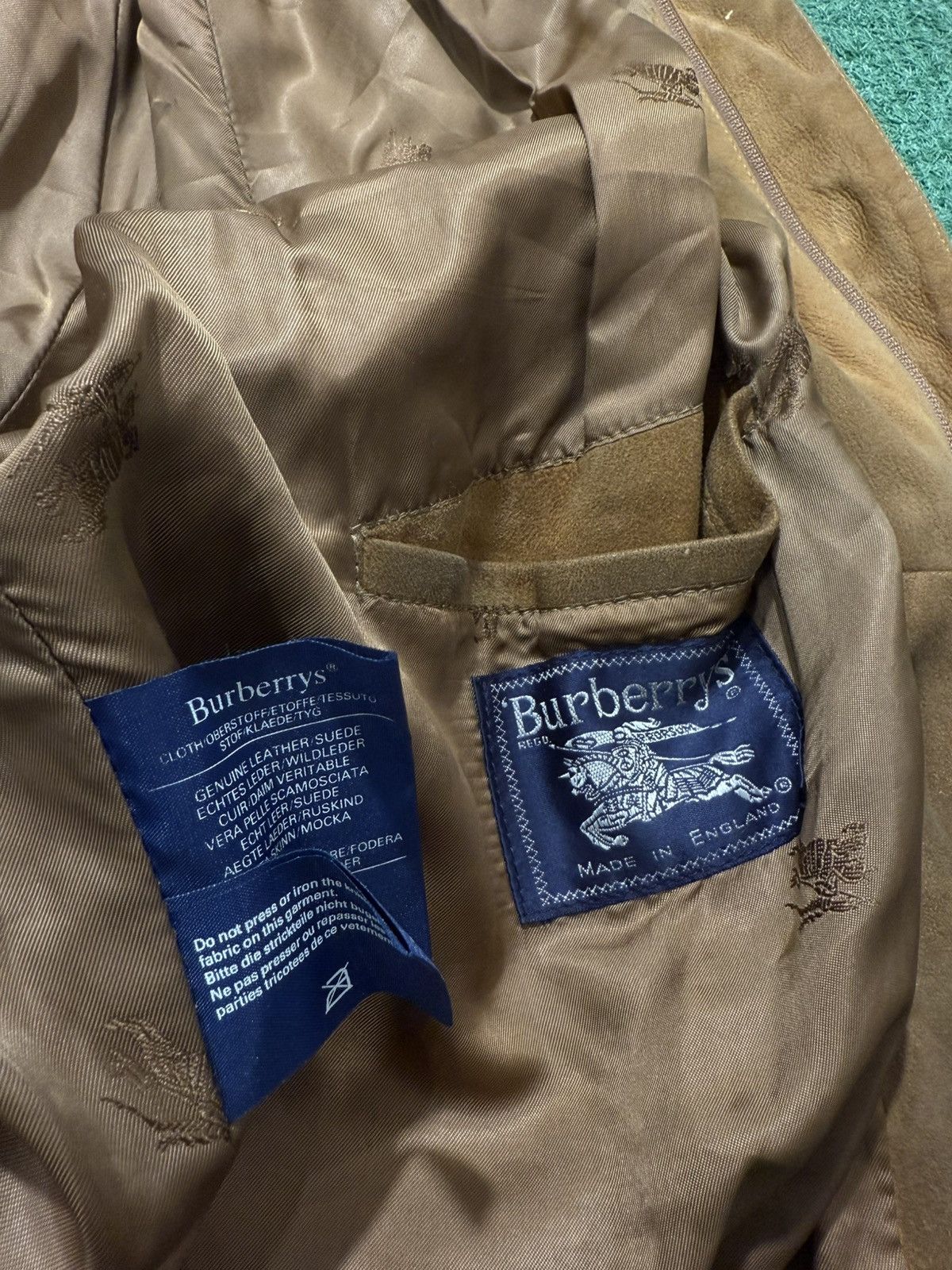 Burberry Burberrys Leather Brown Jacket Vintage 90s Size US XL / EU 56 / 4 - 6 Thumbnail