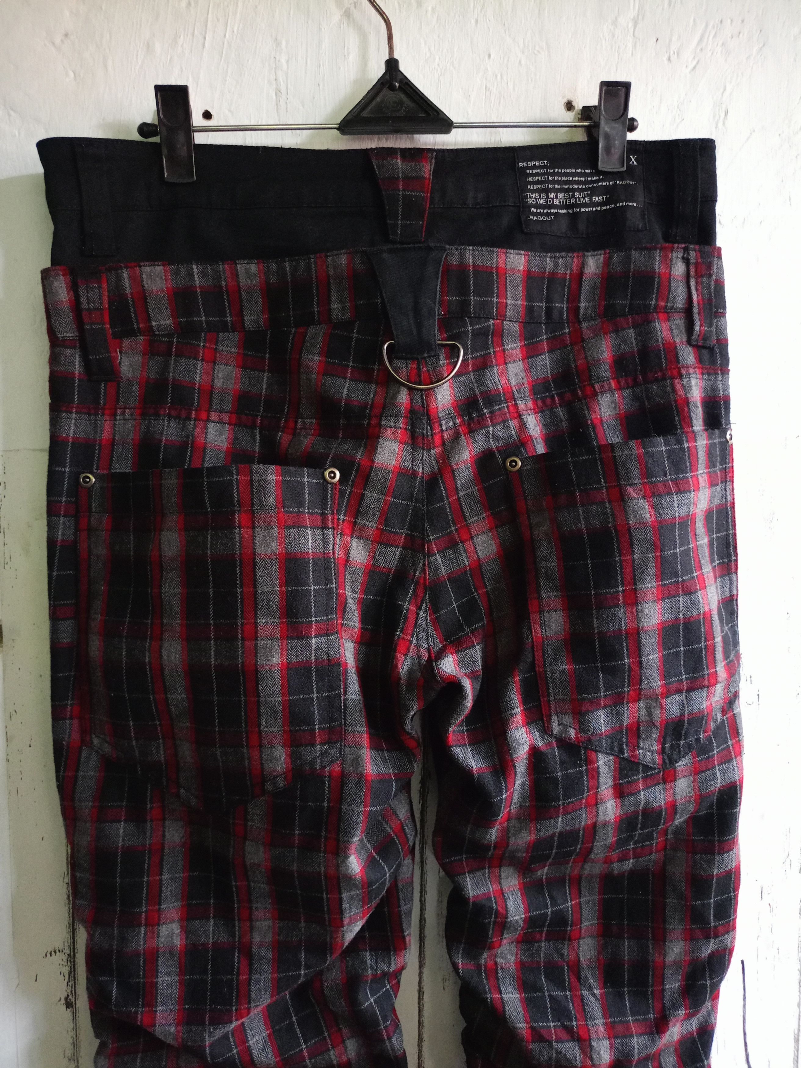 Japanese Brand × Seditionaries Ragout Doble Waist Tartan Pants Size US 32 / EU 48 - 5 Thumbnail