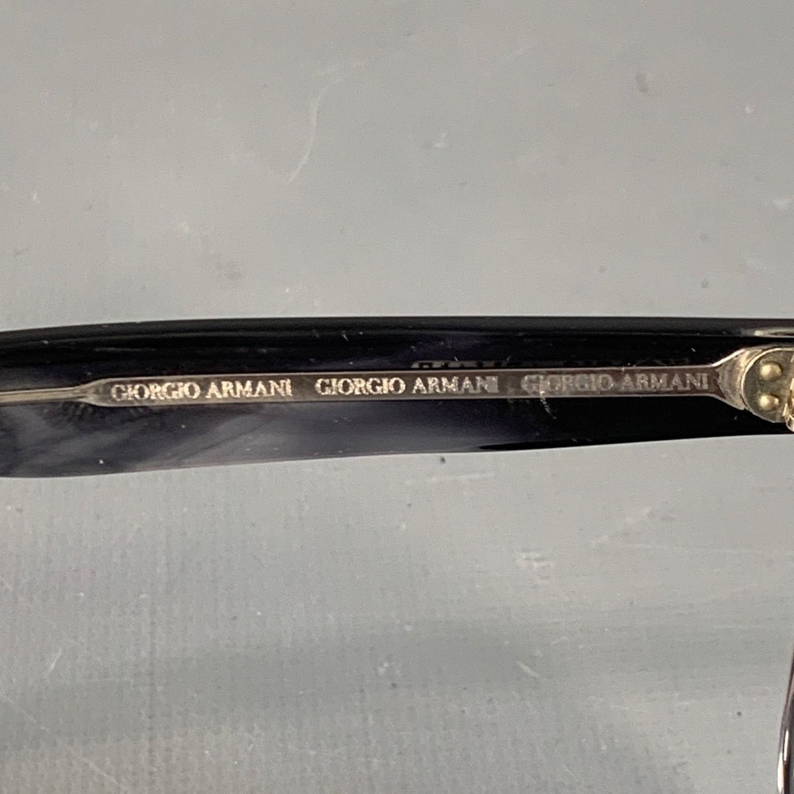 Giorgio Armani GIORGIO ARMANI Brown Transparent Acetate Teardrop Sunglasses Size ONE SIZE - 4 Thumbnail