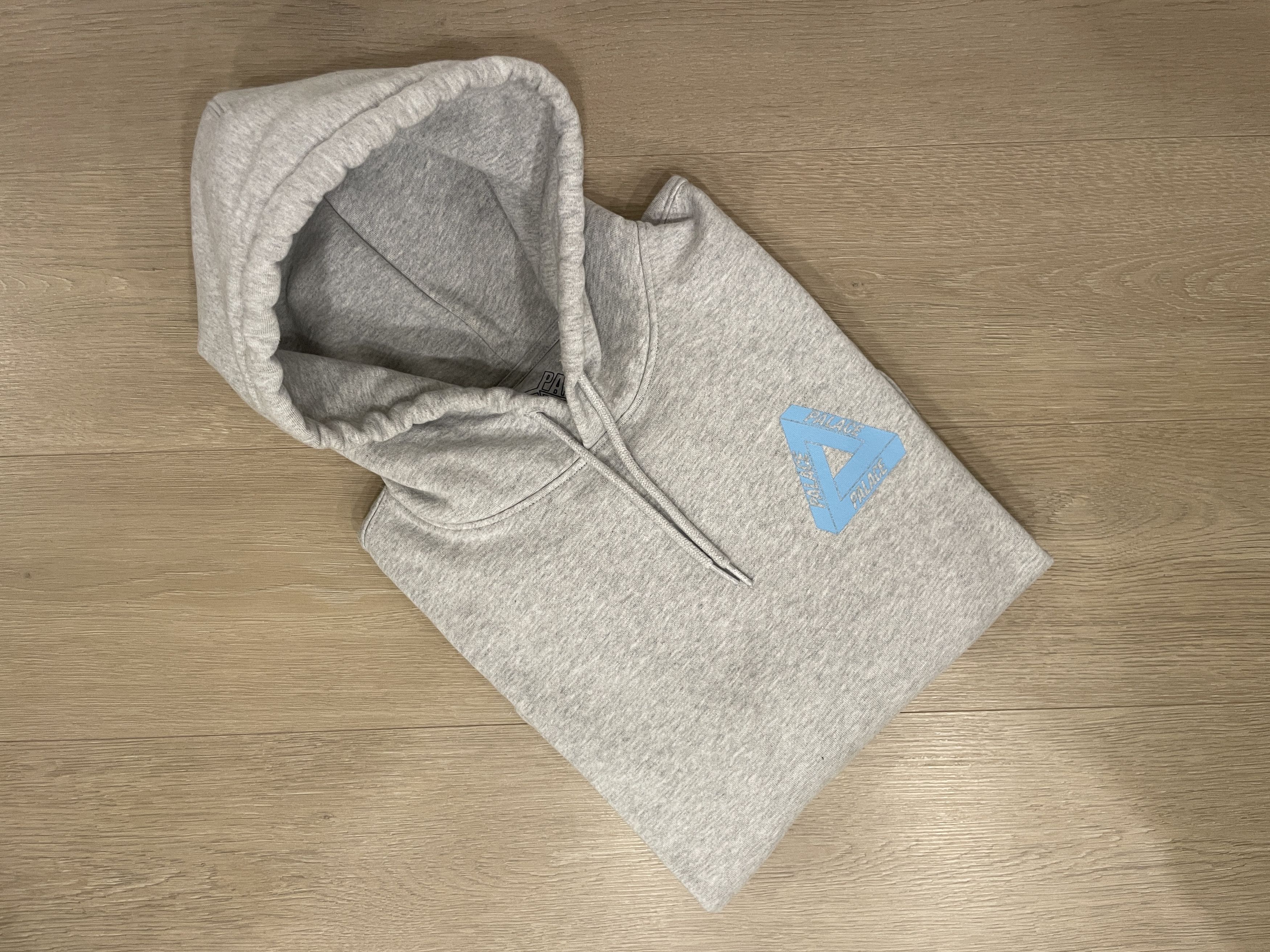 Palace Palace Grape Zip Up Hoodie Grey Marl Large | Grailed