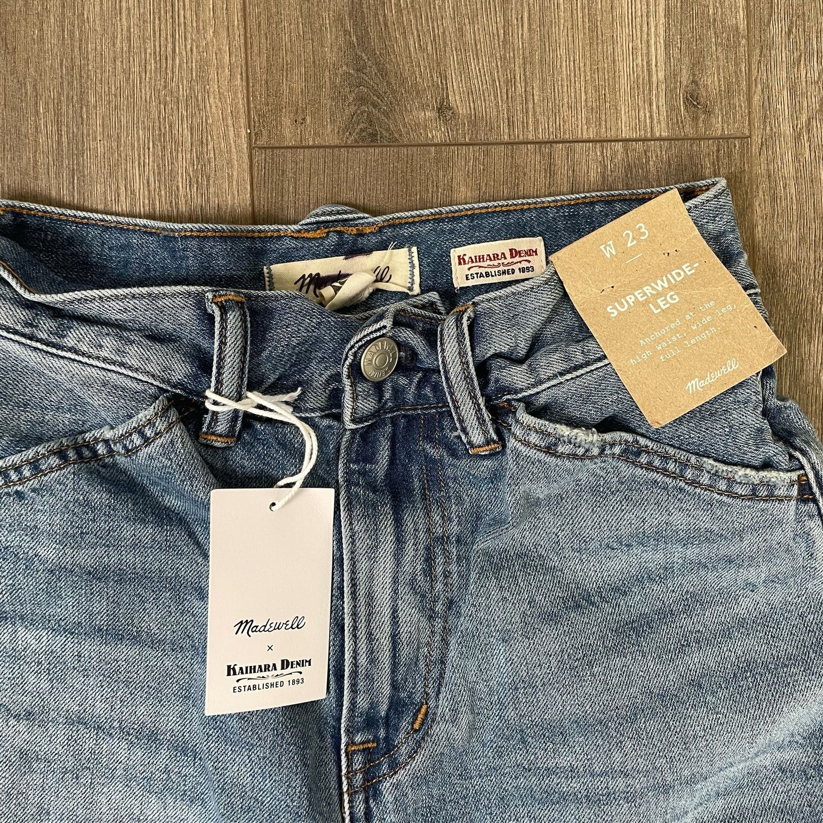 Madewell Madewell Kaihara Denim Sanborn Wash Jeans US Women's 23 New Size 23" - 3 Thumbnail