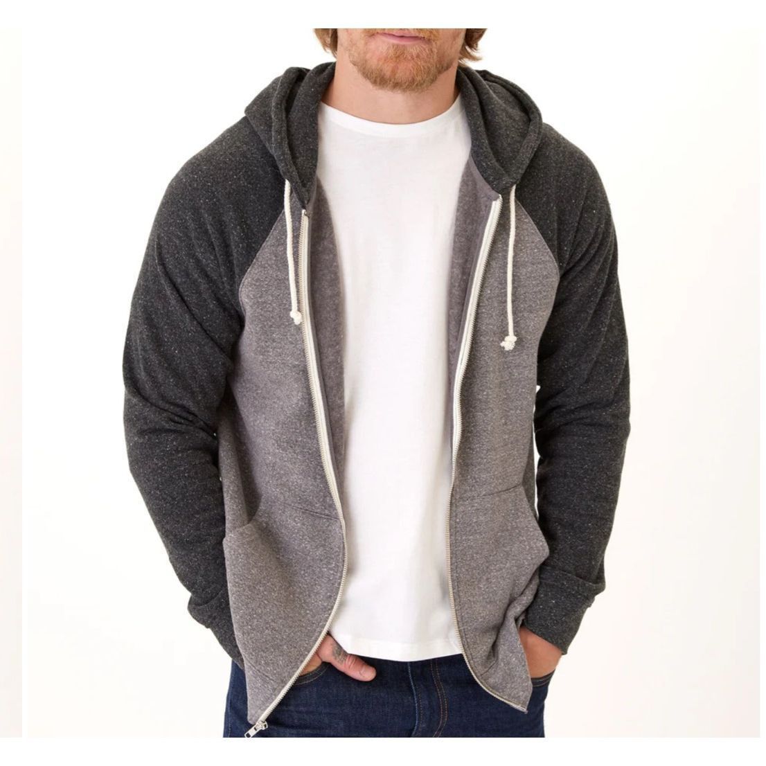 Threads 4 Thought Threads 4 Thought NWT TRIBLEND RAGLAN COLORBLOCK ZIP FLEECE Size US XS / EU 42 / 0 - 3 Thumbnail