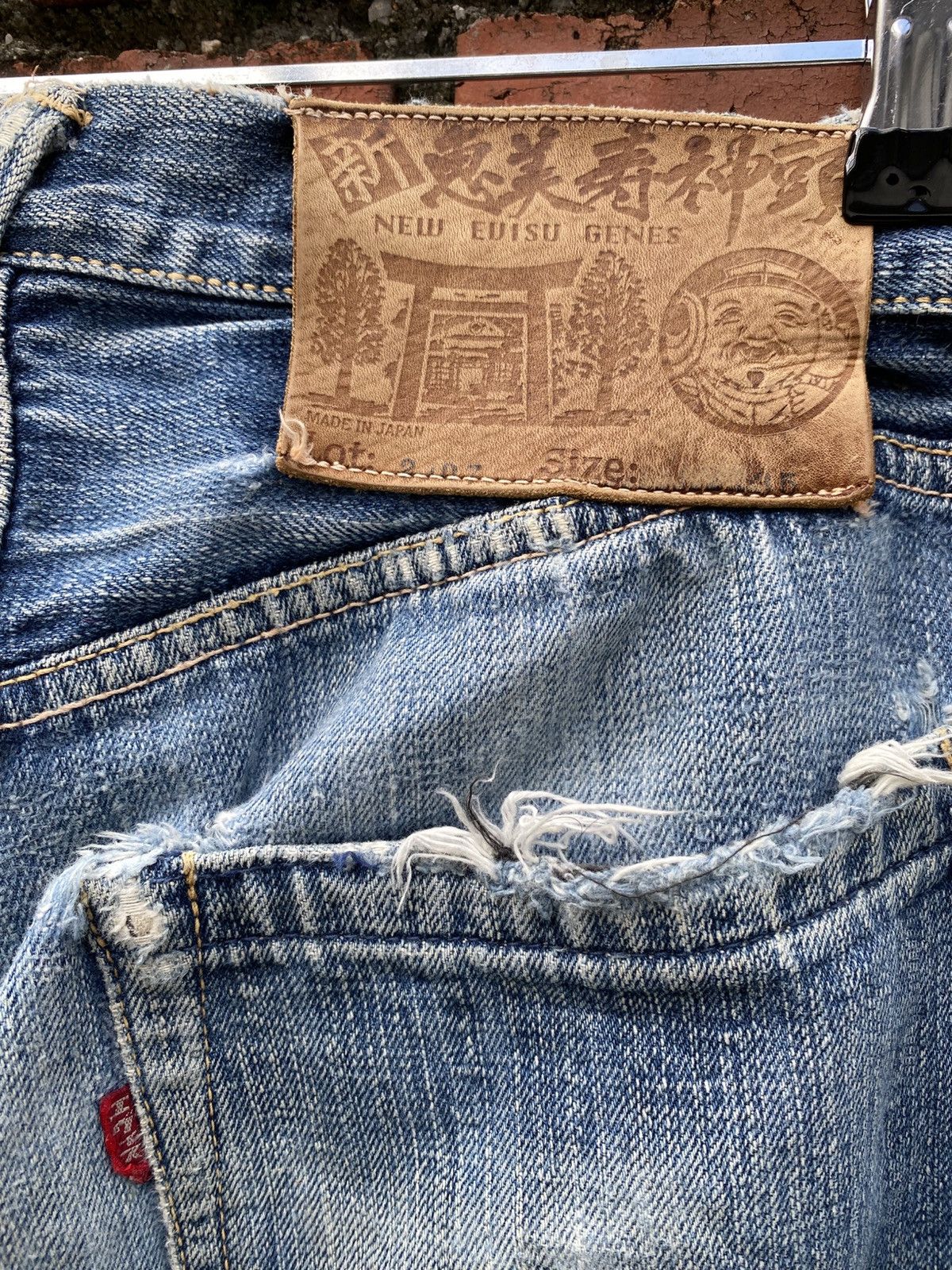 Evisu W31x34 Evisu redline new evisu genes made in JAPAN Size US 31 - 7 Thumbnail