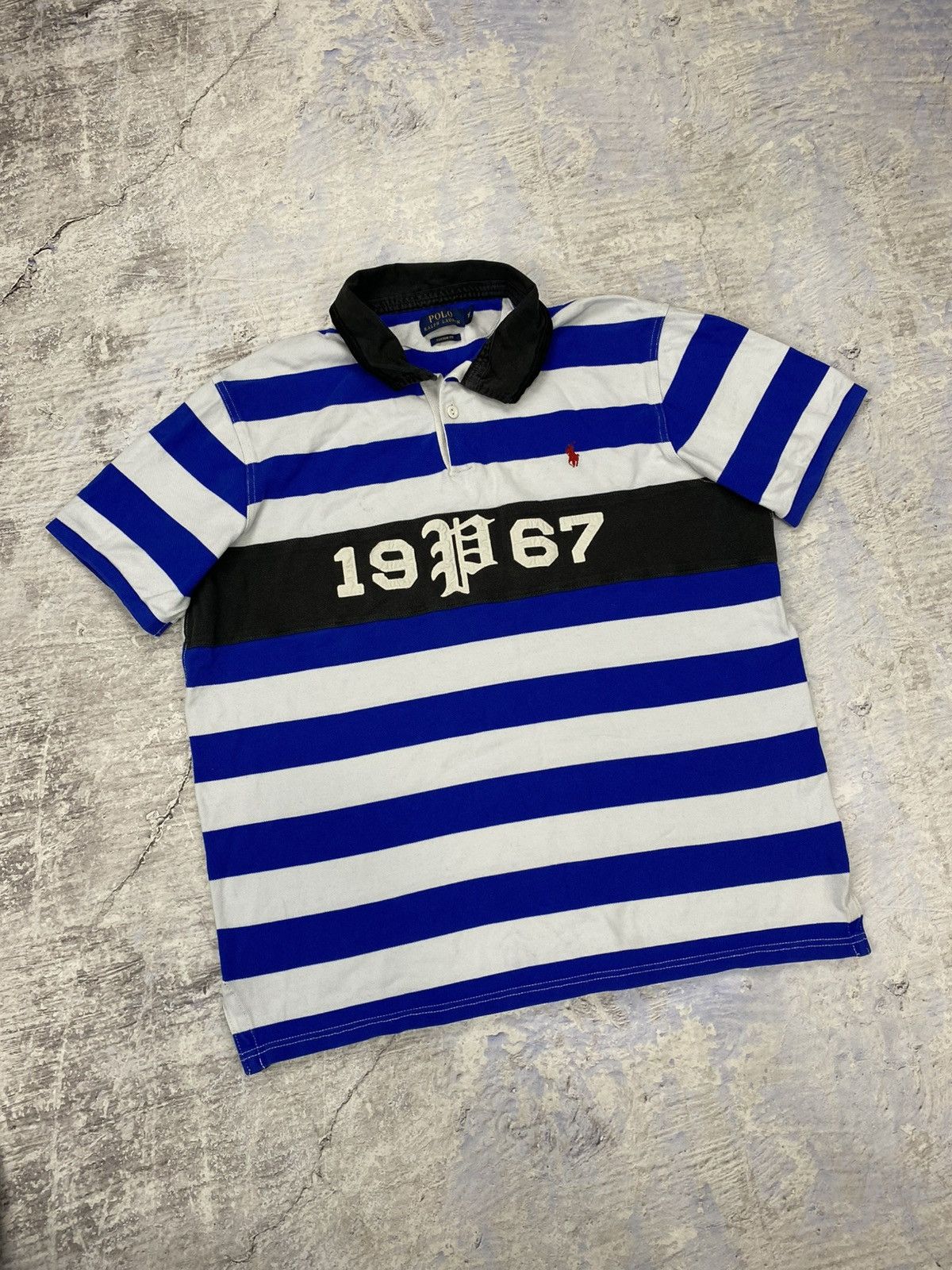 Polo Ralph Lauren × Vintage Polo Ralph Lauren vintage Chief keef style striped white Size US L / EU 52-54 / 3 - 2 Thumbnail