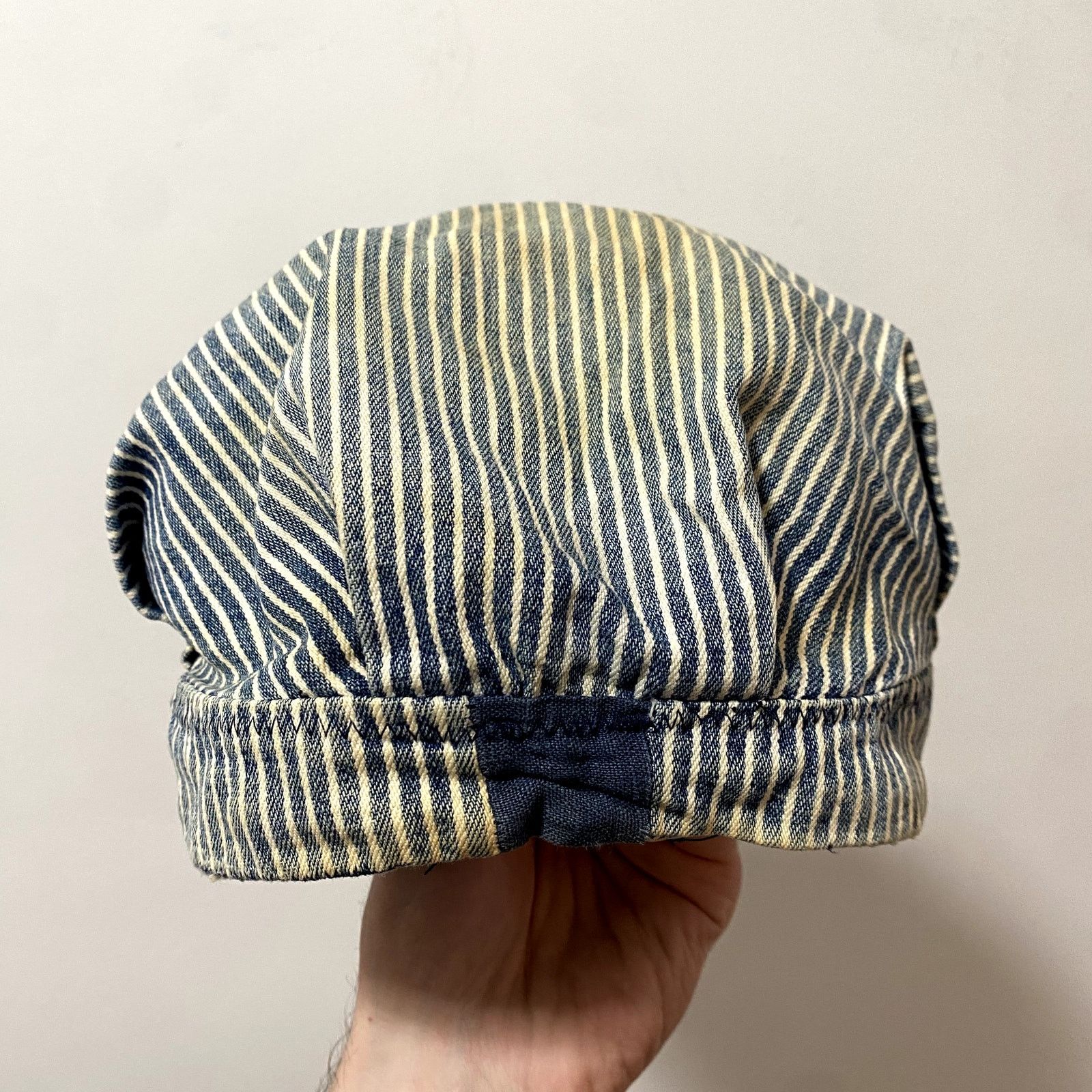 Vintage Vintage Payday Hickory Stripe Railroad Work Cap Distressed Size ONE SIZE - 5 Thumbnail