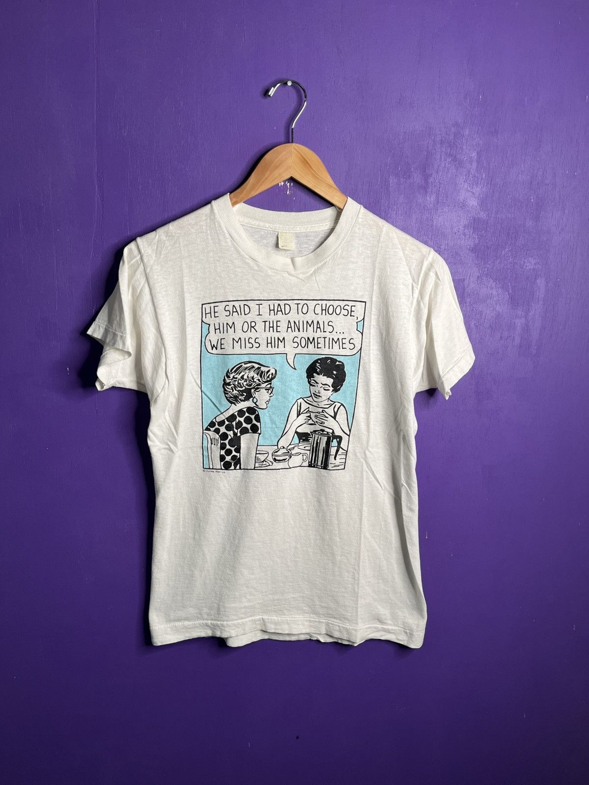 Vintage Vintage 80s Lichtenstein I had to choose art tee Size US M / EU 48-50 / 2 - 1 Thumbnail