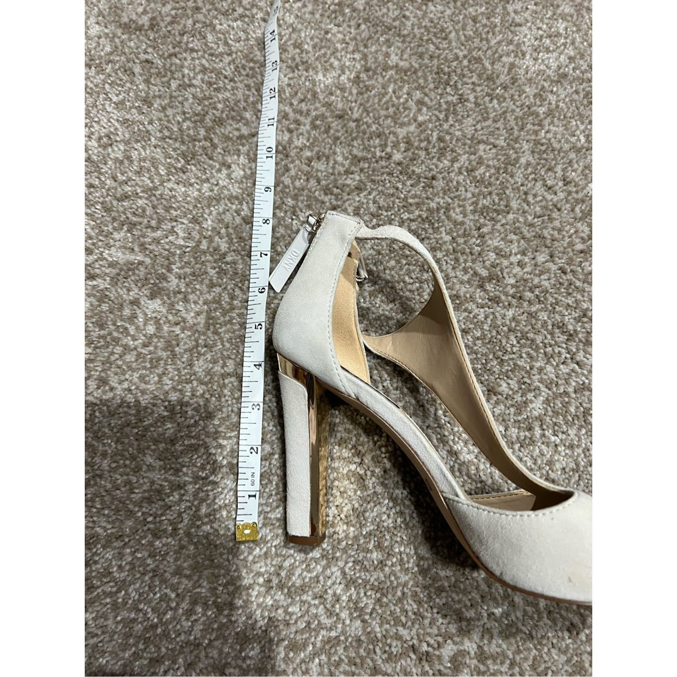 DKNY DKNY women shoes heels cream/light grey open toe size 8 Size US 8 / IT 38 - 7 Thumbnail