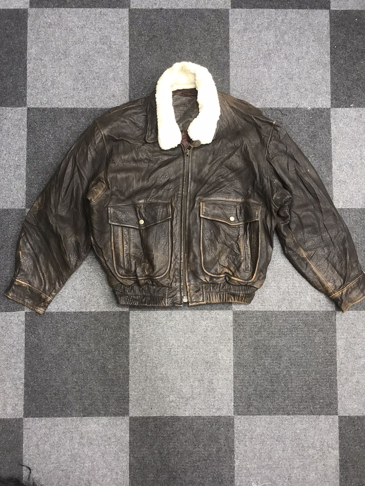 Genuine Leather MILANO CONNECTION A2 Flying Jacket Size US L / EU 52-54 / 3 - 1 Thumbnail