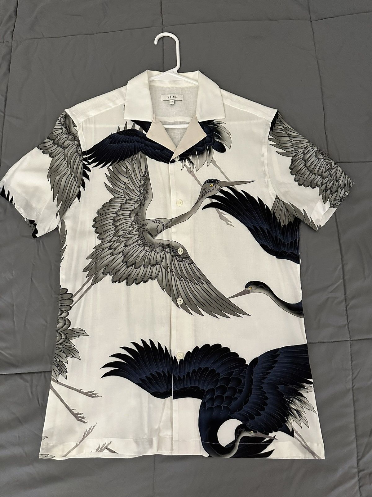 image of Reiss Gigi Shirt in White, Men's (Size Small)