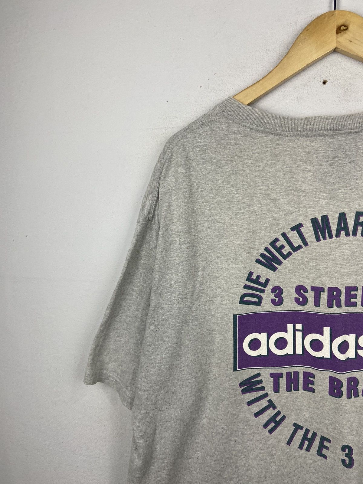 Adidas × Other × Vintage Vintage Adidas Stripe Tee Very Rare Size US L / EU 52-54 / 3 - 2 Thumbnail