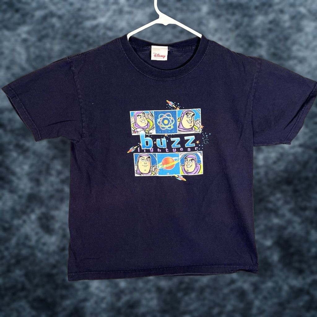 Disney VINTAGE Disney T-Shirt Buzz Lightyear Adult Medium Blue USA Made Mens Size US M / EU 48-50 / 2 - 1 Thumbnail
