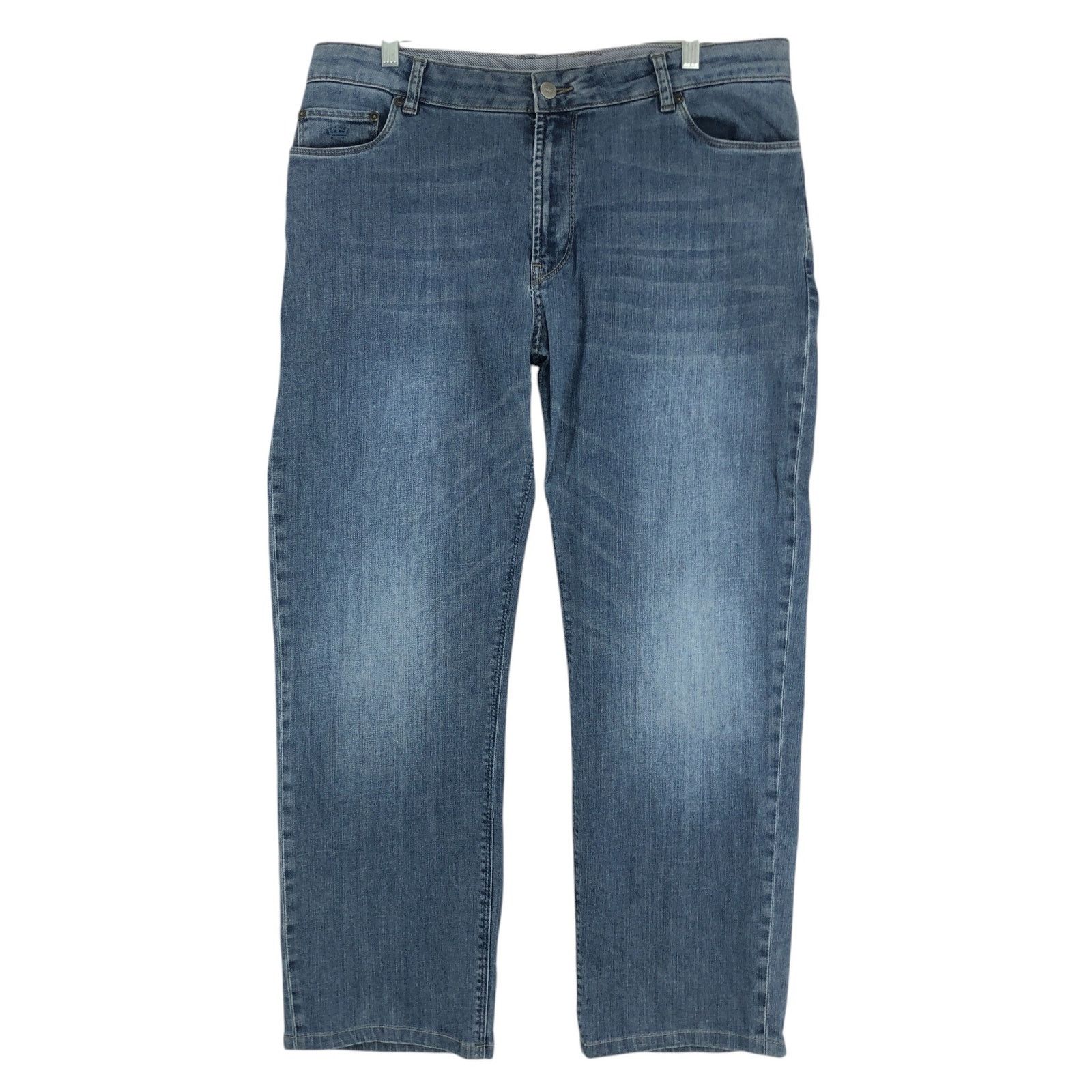 Peter Millar Peter Millar Size 38x28 Jeans 5 Pocket Stretch Blue *HEMMED Size US 38 / EU 54 - 1 Thumbnail