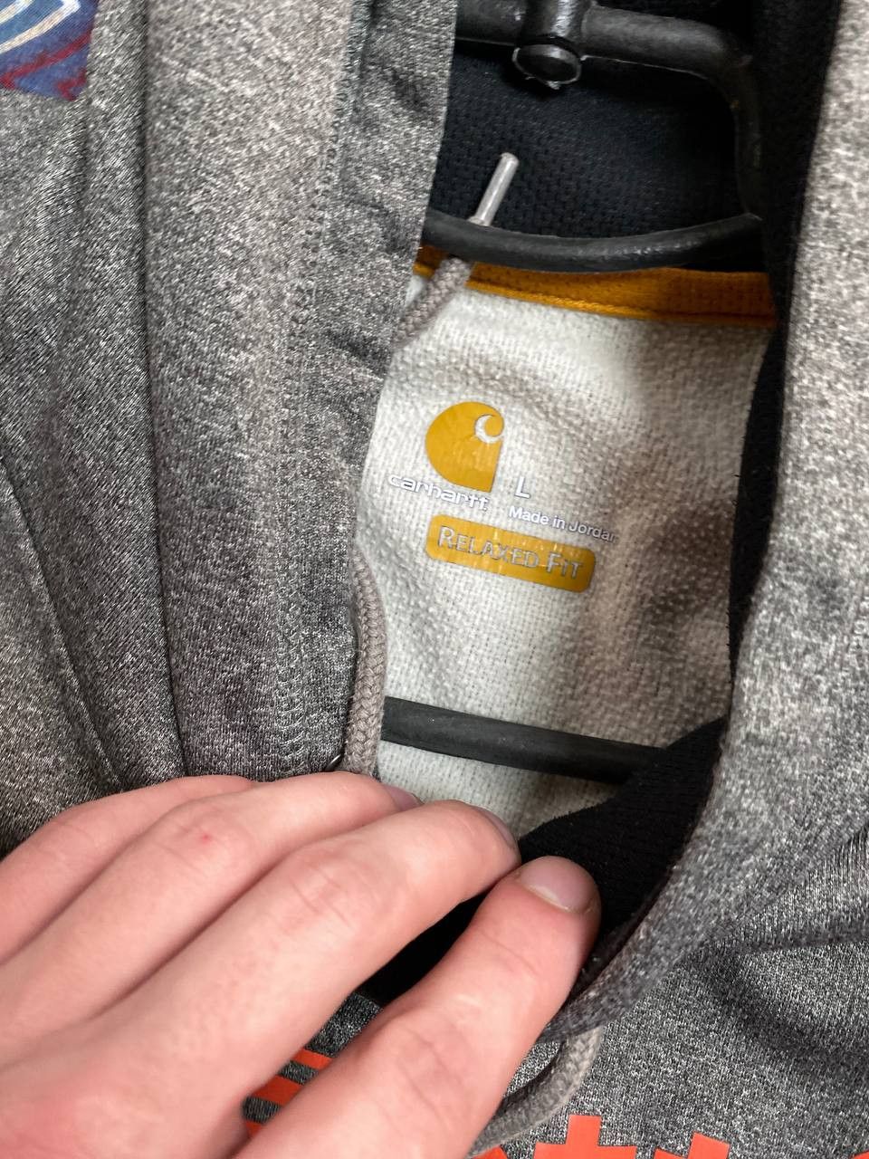 Carhartt × Japanese Brand Mens Vintage Baggy Carhartt Hoodie Y2K Style Rare USA Size US L / EU 52-54 / 3 - 2 Thumbnail