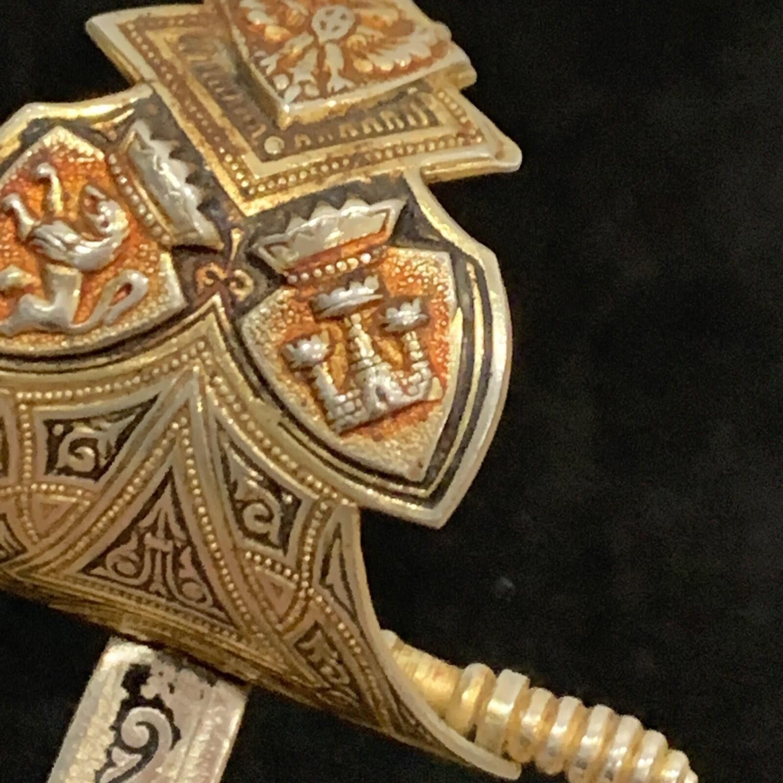 Other Vintage Toledo Spain Sword Letter Opener Rapier Souvenir 8” Size ONE SIZE - 7 Thumbnail