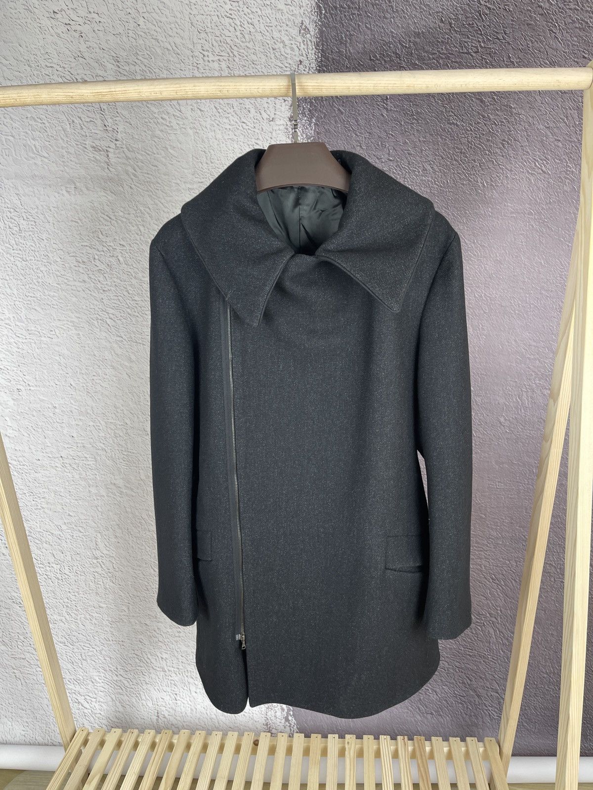 GF Ferre Gianfranco Ferre full zip grey wool suit coat GFF Size US M / EU 48-50 / 2 - 10 Thumbnail