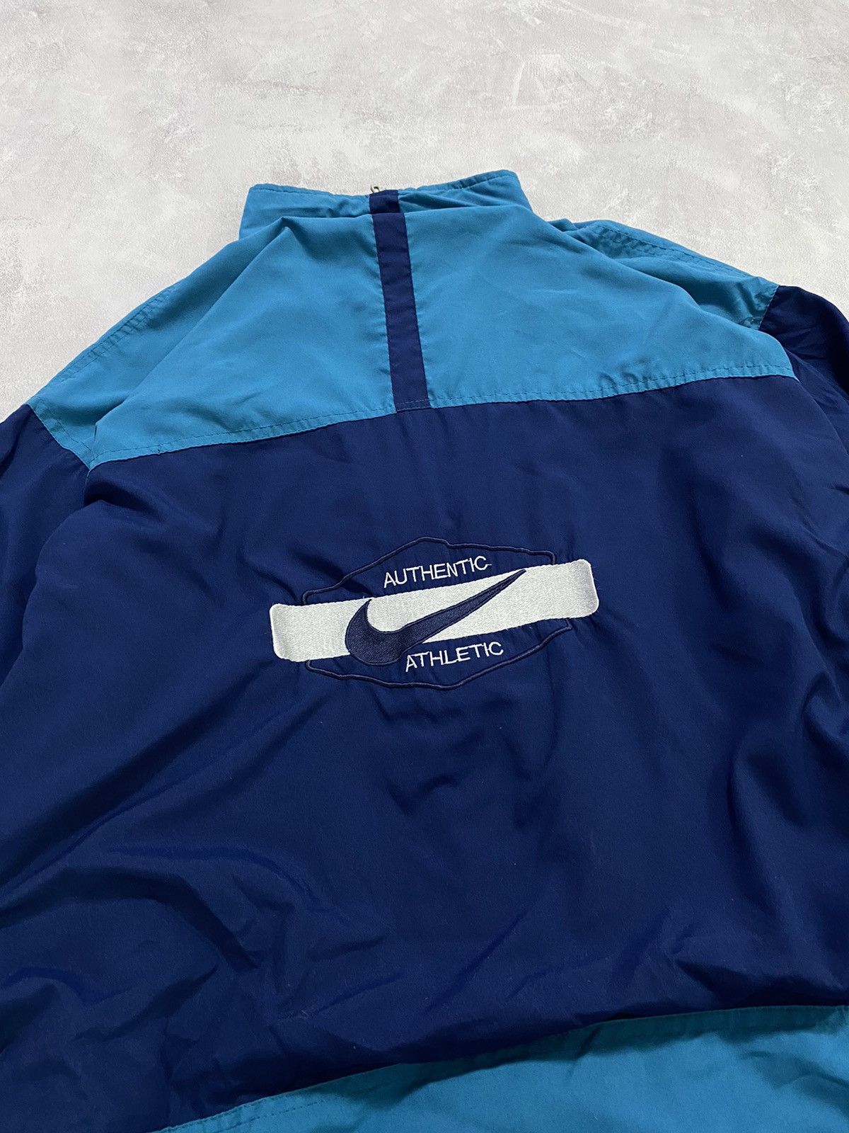 Nike × Vintage 😮‍💨 Vintage Light Jacket Zip Up NIKE Big Logo ATHLETIC Size US M / EU 48-50 / 2 - 7 Thumbnail