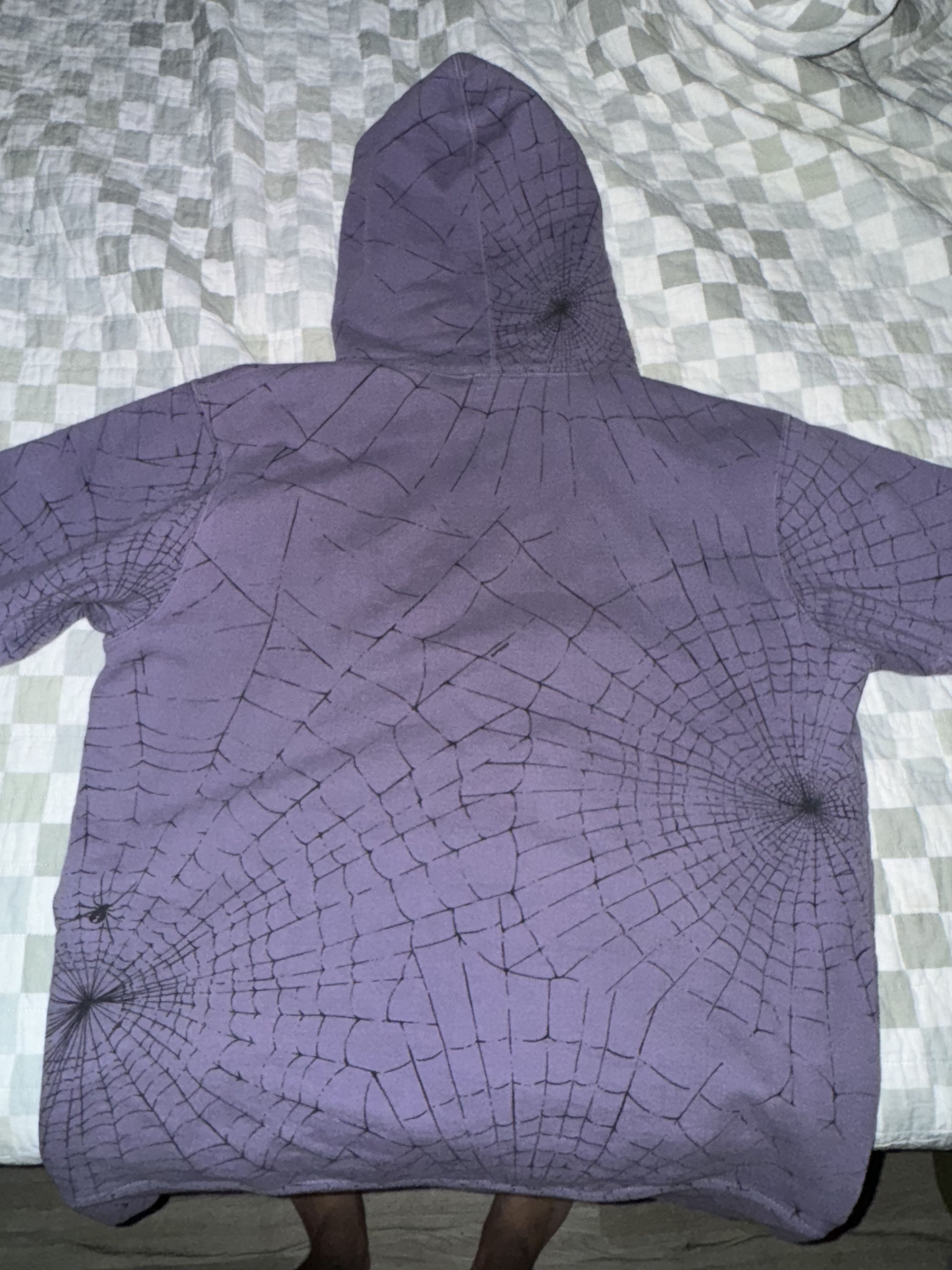 Supreme RARE* FW 2016 XL Purple Supreme Spiderweb Hoofie Size US XL / EU 56 / 4 - 6 Thumbnail