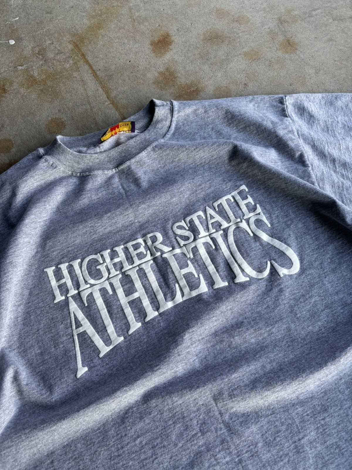Other Vintage 90s Higher State Athletics Boxy Heather Grey Tee Size US XL / EU 56 / 4 - 3 Thumbnail