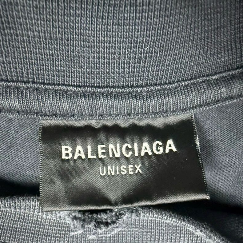 Other Balenciaga 24SS Distressed Logo Short Sleeve Tee Size US S / EU 44-46 / 1 - 3 Thumbnail