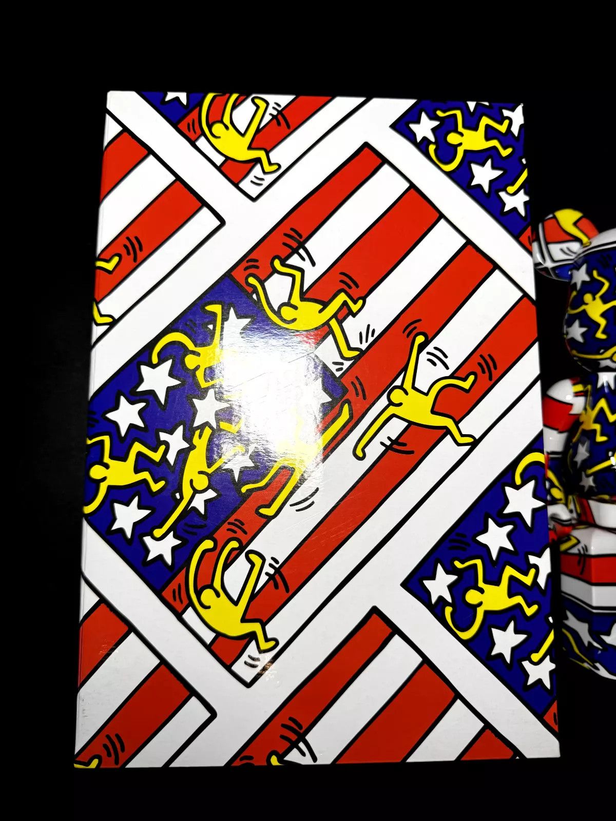 Medicom Toy Keith Haring American Flag Bearbrick DesignerCon 400% Set Size ONE SIZE - 8 Thumbnail