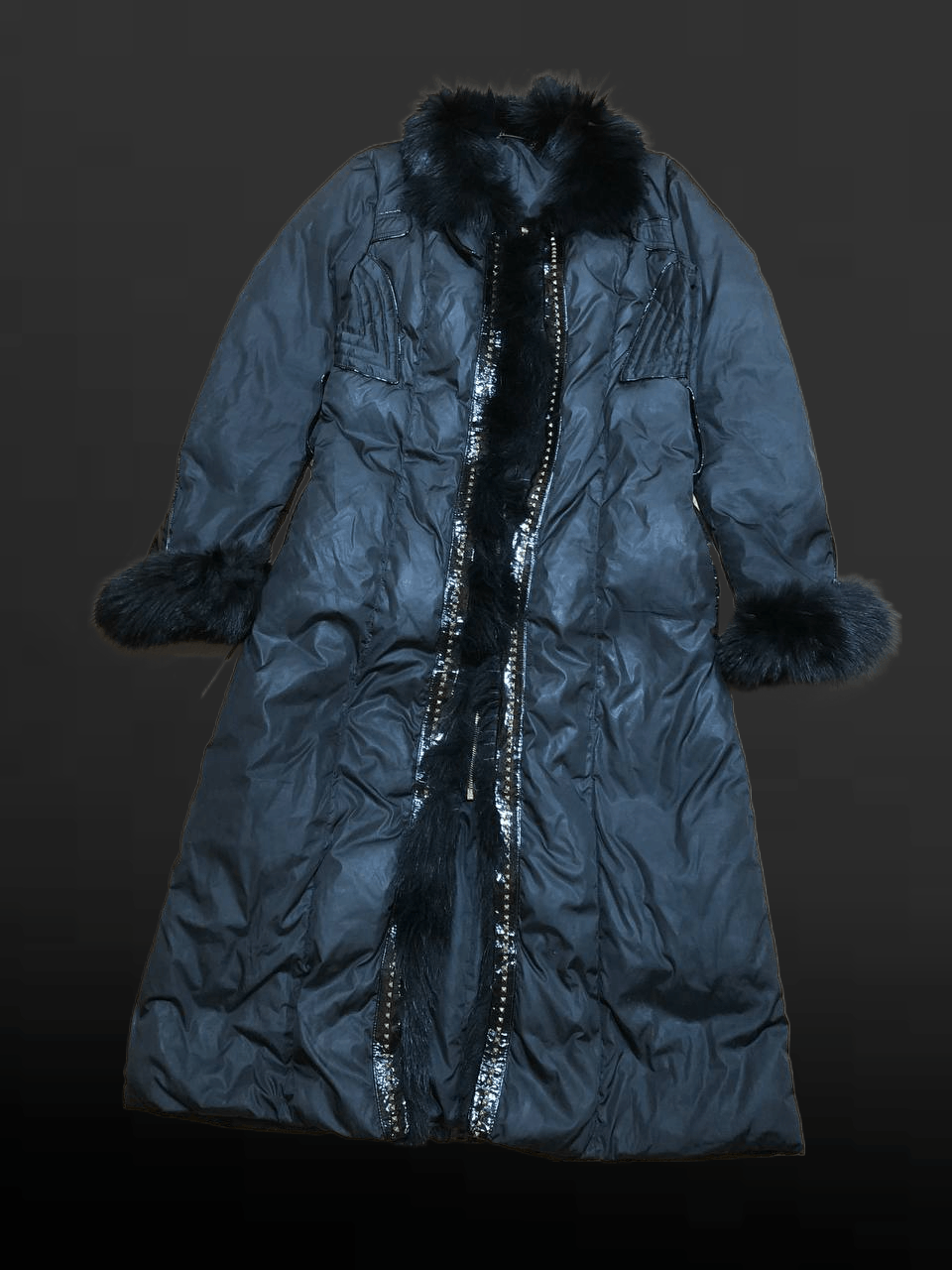 Roberto Cavalli Roberto Cavalli Fur and Synthetic Belted Mid Length Coat Size XS / US 0-2 / IT 36-38 - 1 Thumbnail