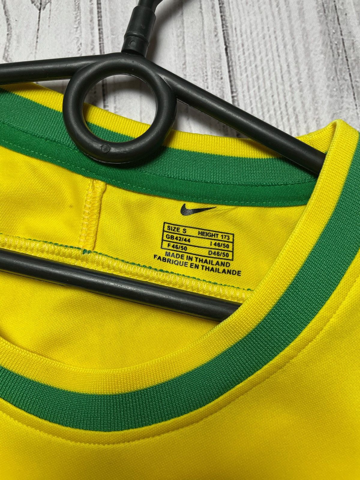 Vintage Vintage Soccer tee yellow Brasil Brazil size S Size US S / EU 44-46 / 1 - 3 Thumbnail