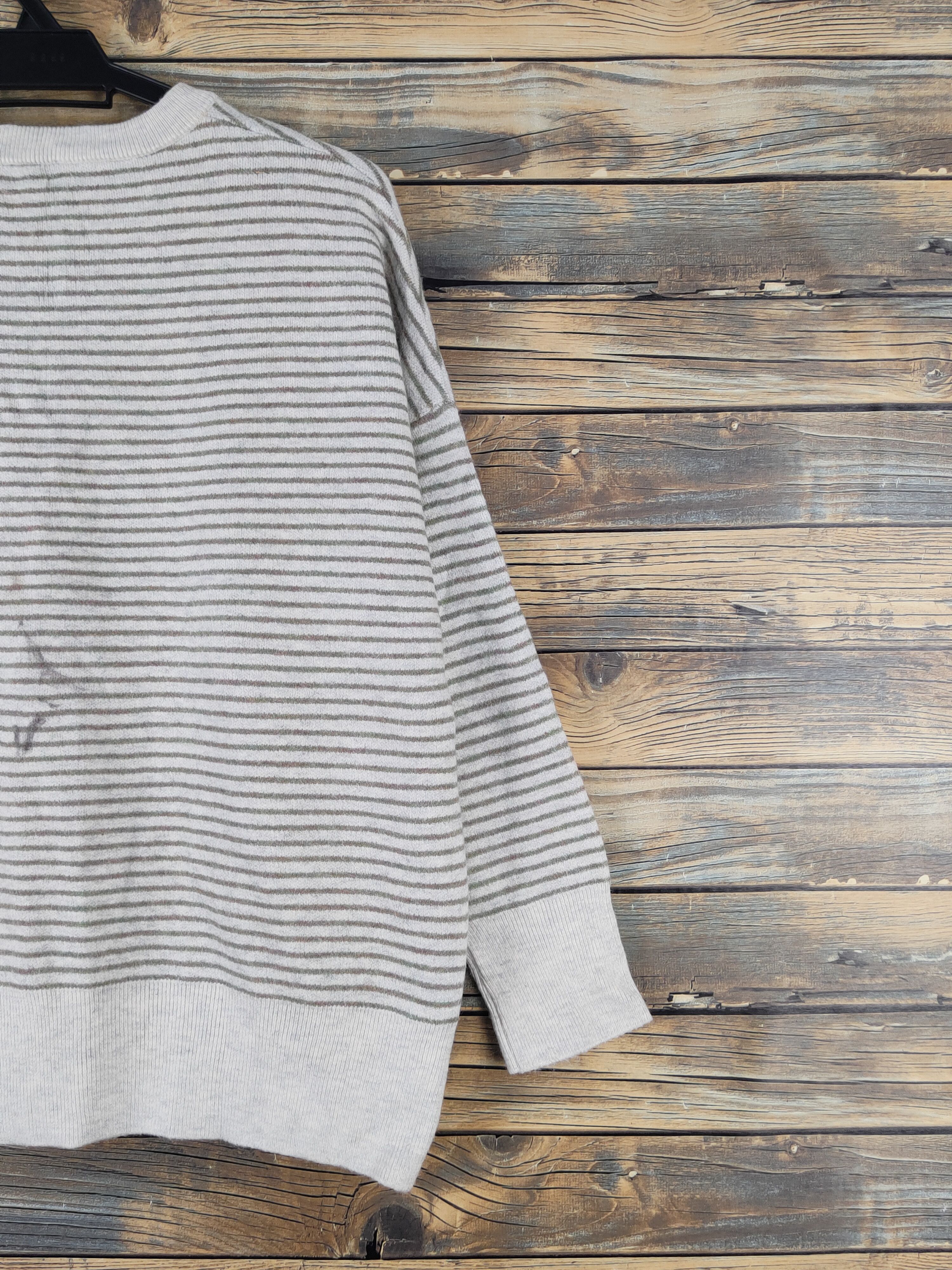 Cookies × Homespun Knitwear × Japanese Brand Japanese Brand Ivory Green knitwear Sweatshirts #W1686 Size L / US 10 / IT 46 - 10 Thumbnail