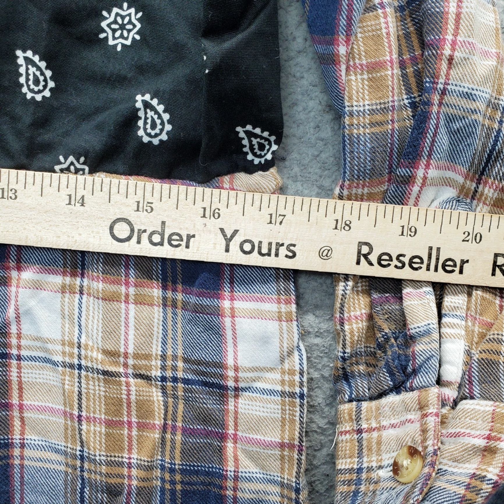 Vintage Tricia Fix Blouse Womens Size S Multi Plaid Paisley Upcycled Mixed Media Drawstring Shirt Size S / US 4 / IT 40 - 4 Thumbnail