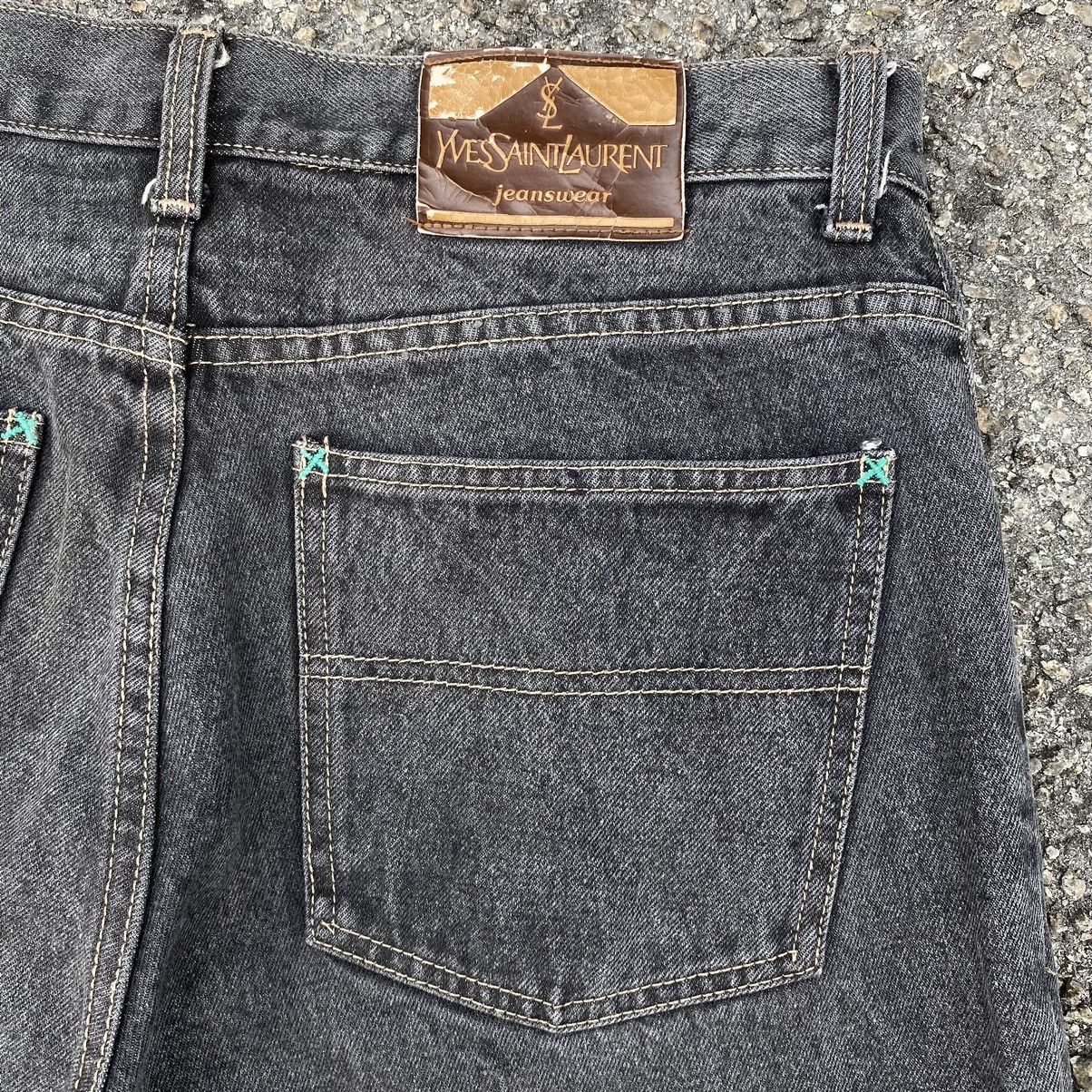 Yves Saint Laurent Yves Saint Laurent Pour Homme YSL Dark Grey Denim Pants Size US 32 / EU 48 - 8 Thumbnail