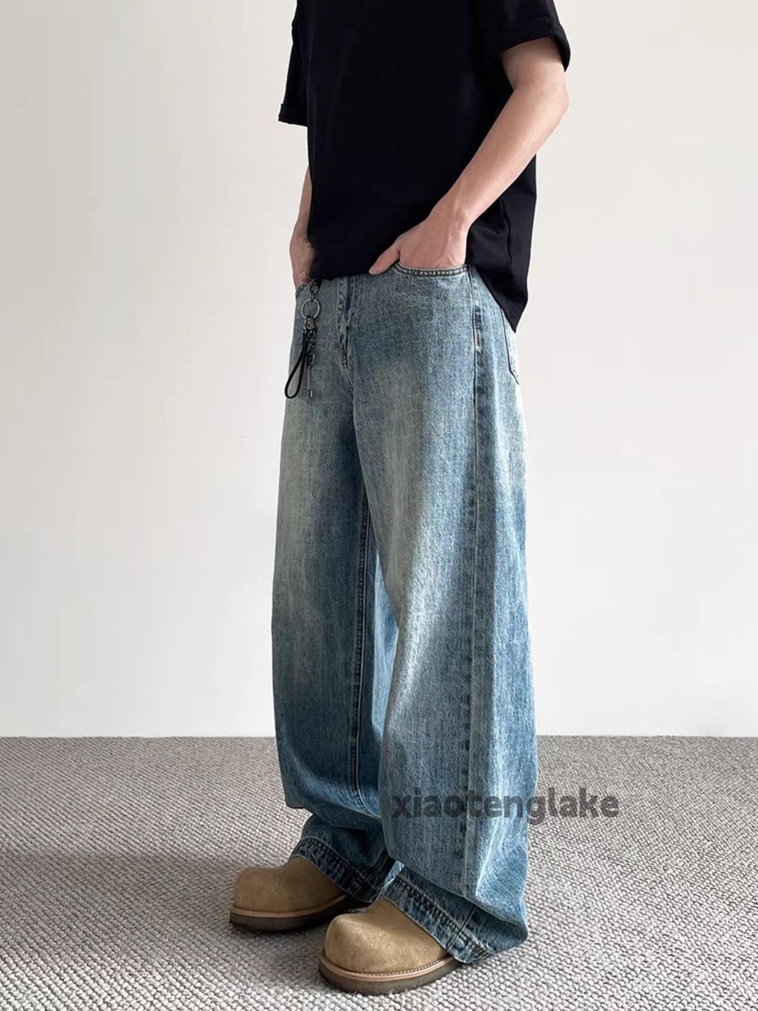 Jean × Vintage washed faded cleanfit skate hiphop cargo baggy jeans Size US 28 / EU 44 - 5 Thumbnail