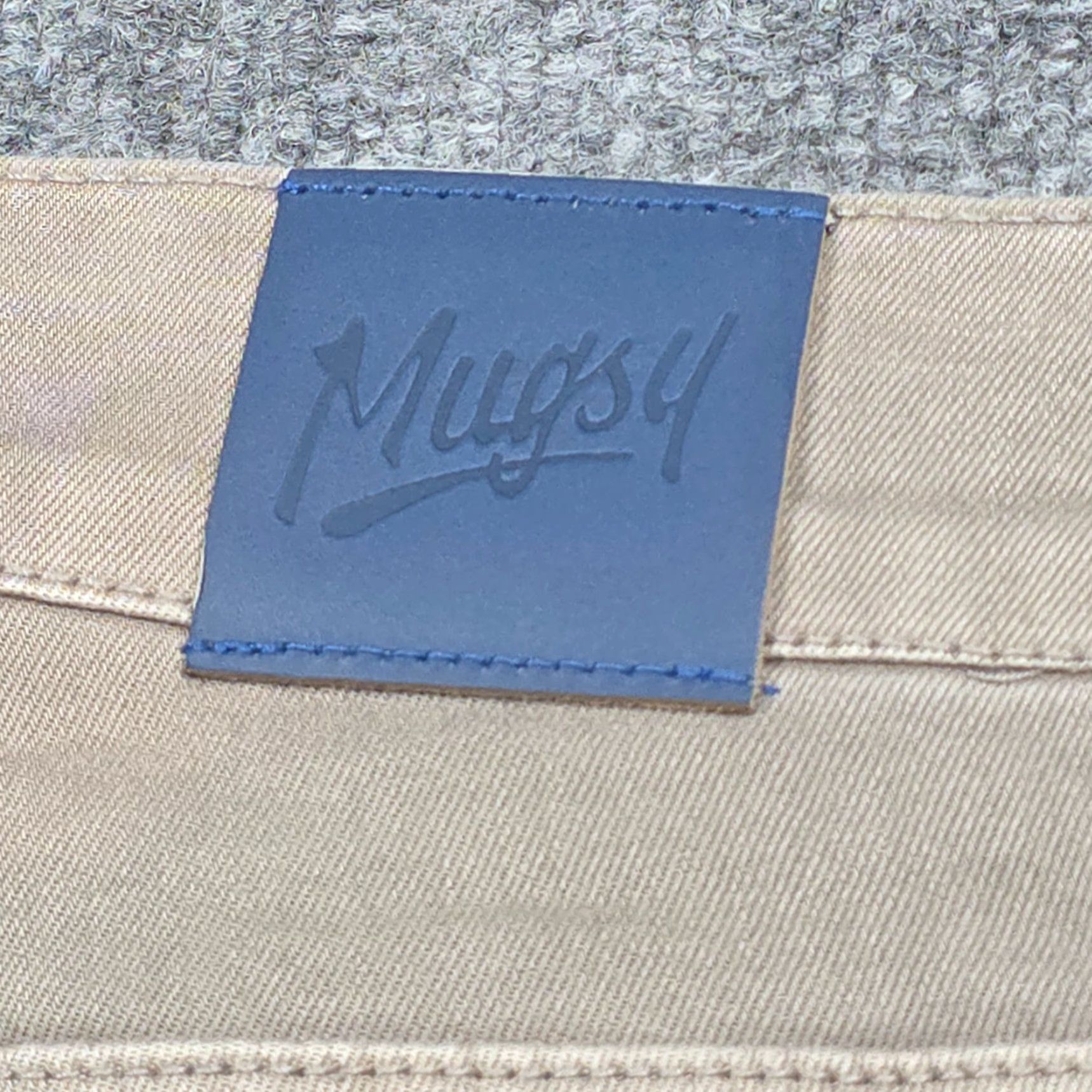 Vintage Mugsy Bucks Casual Mens Chino Pants 30 Regular Beige Comfort Stretch Slim Straight 5-Pocket Size US 30 / EU 46 - 5 Thumbnail