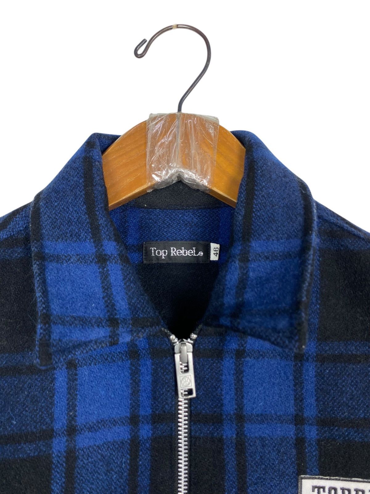 Japanese Brand Rare‼️ Top Rebel Plaid Check Pattern Wool Jacket Made Japan Size US S / EU 44-46 / 1 - 5 Thumbnail