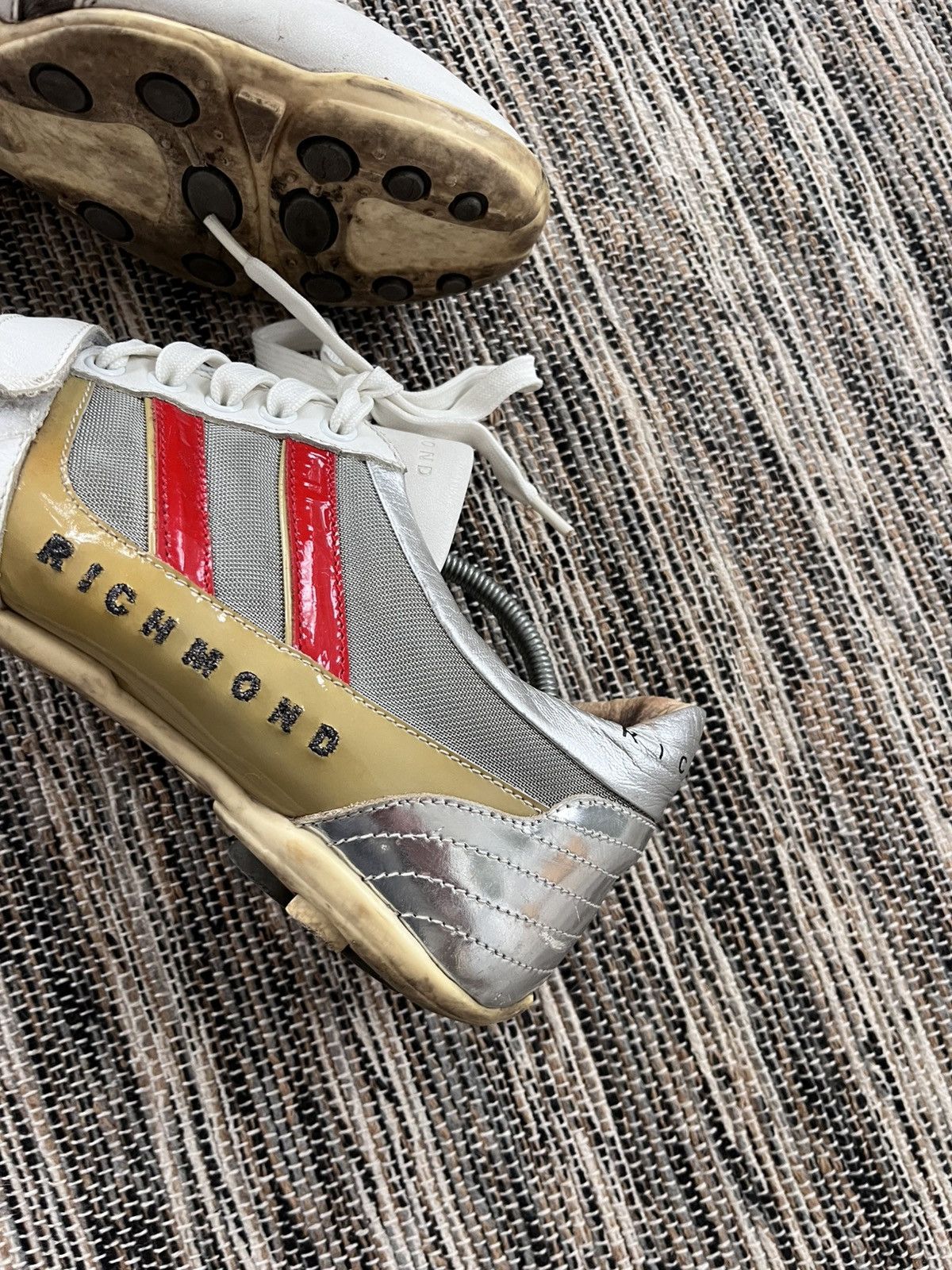 John Richmond Rare Vintage John Richmond White Leather Sportswear Sneakers Size US 9 / EU 42 - 6 Thumbnail