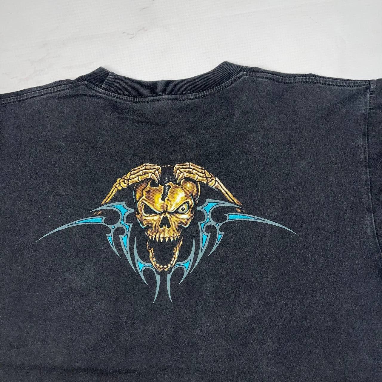 Vintage Vintage Black Grim Reaper 2000s Horror Graphic T Shirt Sz L Size US L / EU 52-54 / 3 - 16 Thumbnail