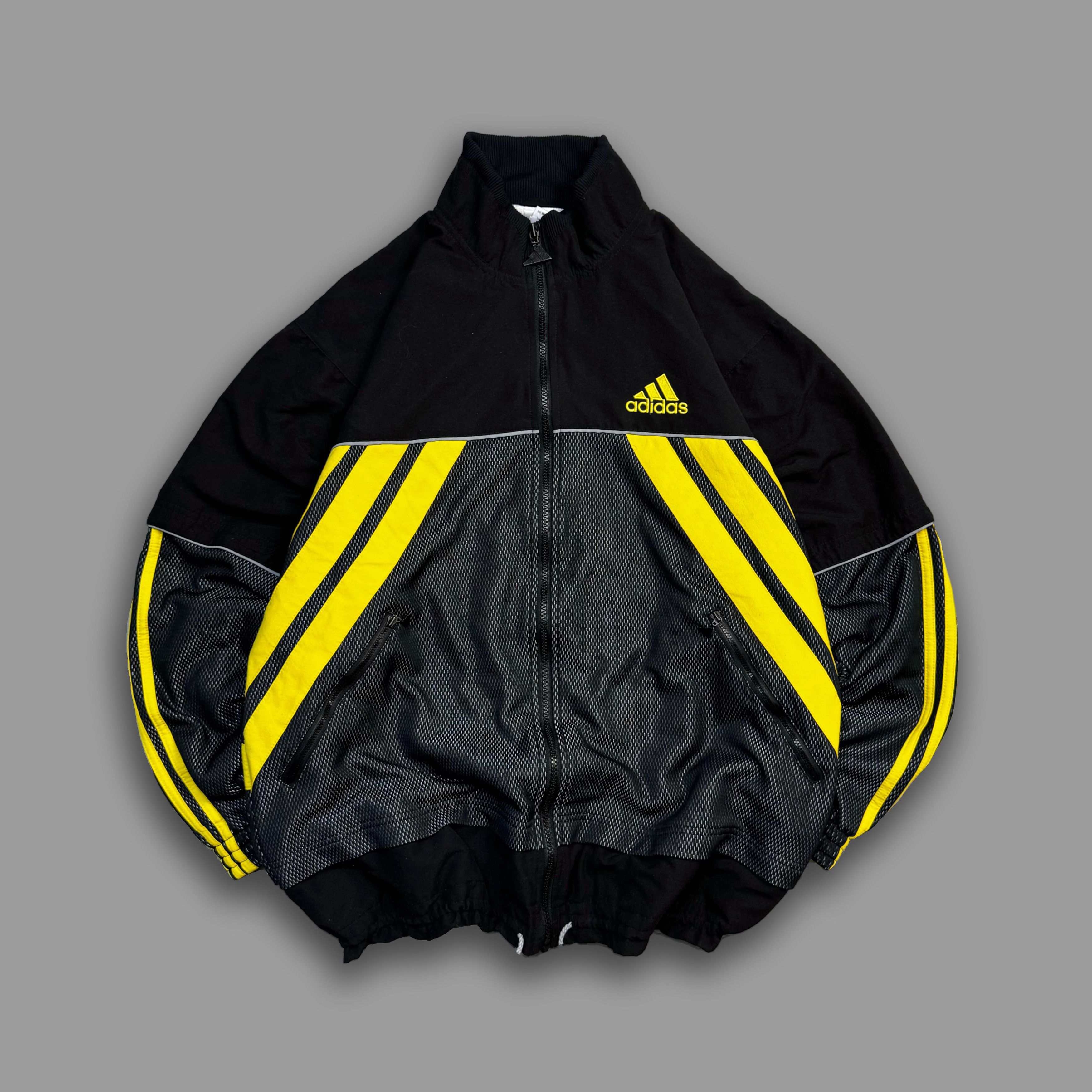 Rare Adidas Black & Yellow top Bunny Jacket Size L