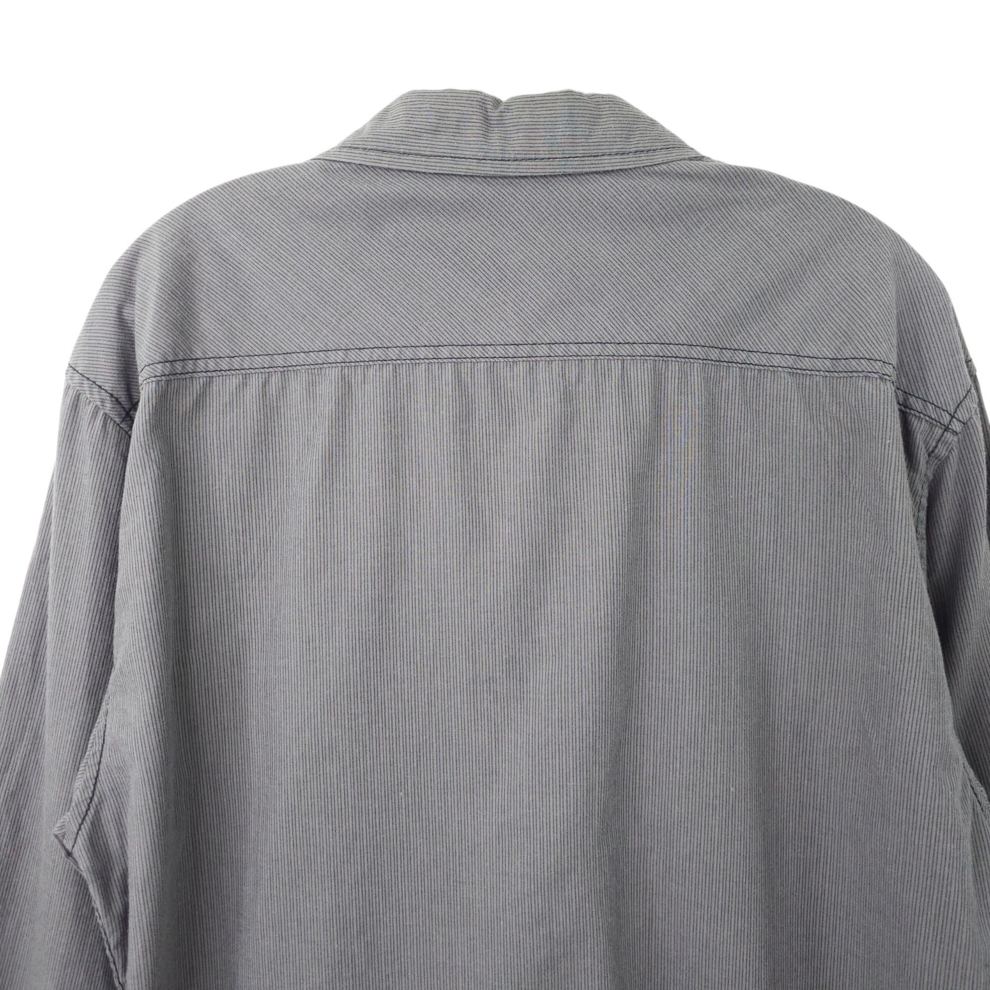 Carbon Carbon Slim Fit Button Front Shirt Mens XXL READ Tab Sleeve Size US XXL / EU 58 / 5 - 14 Thumbnail