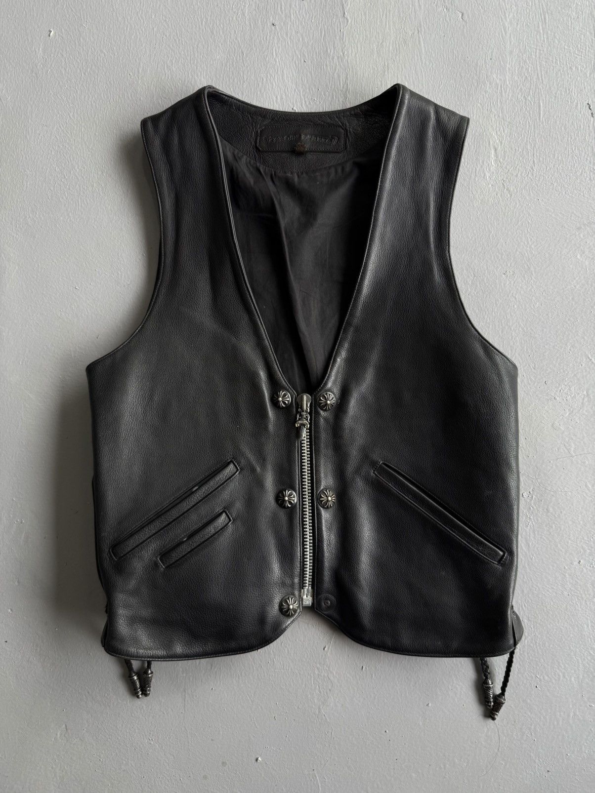 Chrome Hearts GRAIL 90s! Chrome Hearts Cross Leather Vest Size US L / EU 52-54 / 3 - 2 Thumbnail