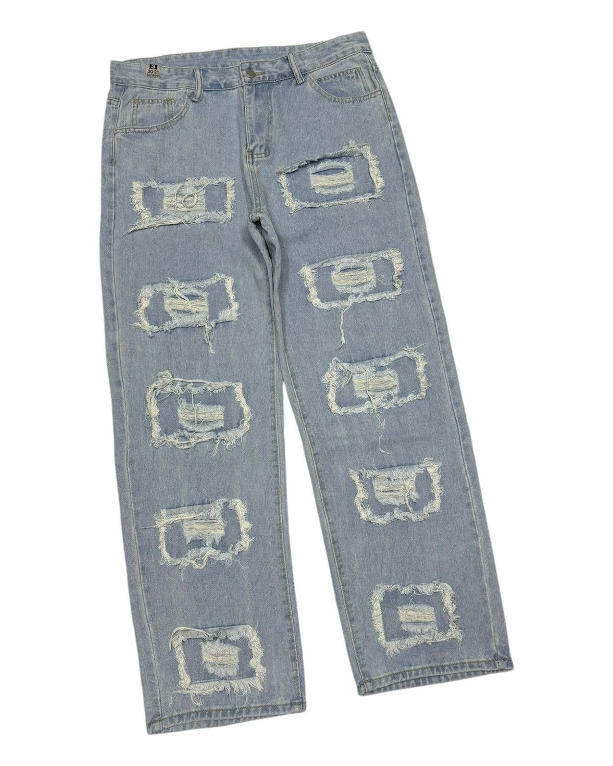 Maison MIHARA YASUHIRO 🔥MIHARAYASUHIRO AW20-21 PATCHWORK CUSTOM MADE BAGGY JEANS Size US 34 / EU 50 - 4 Thumbnail
