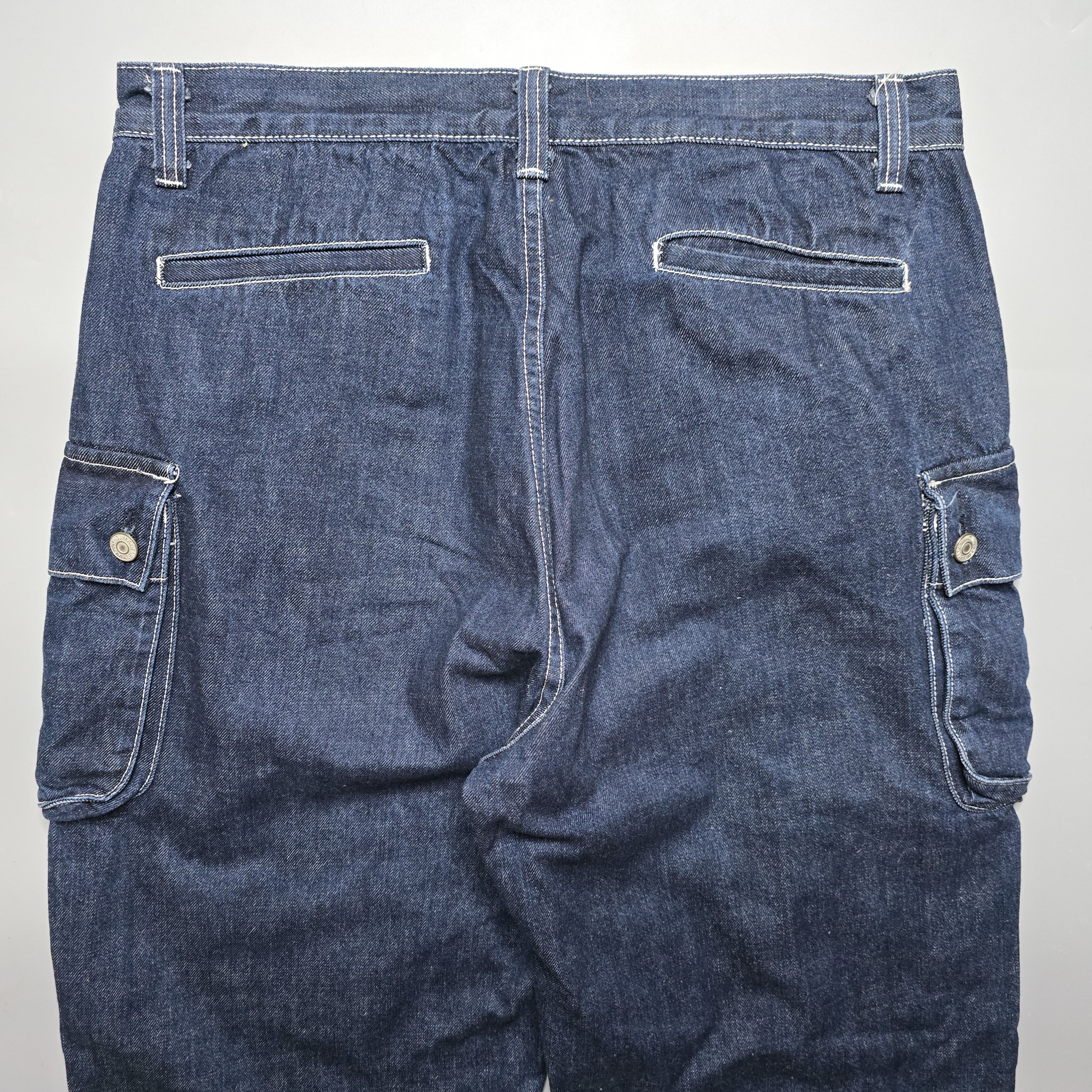 KOJIMA GENES Kojima Genes Japan - Cargo Pocket Indigo Jeans Size US 36 / EU 52 - 4 Thumbnail