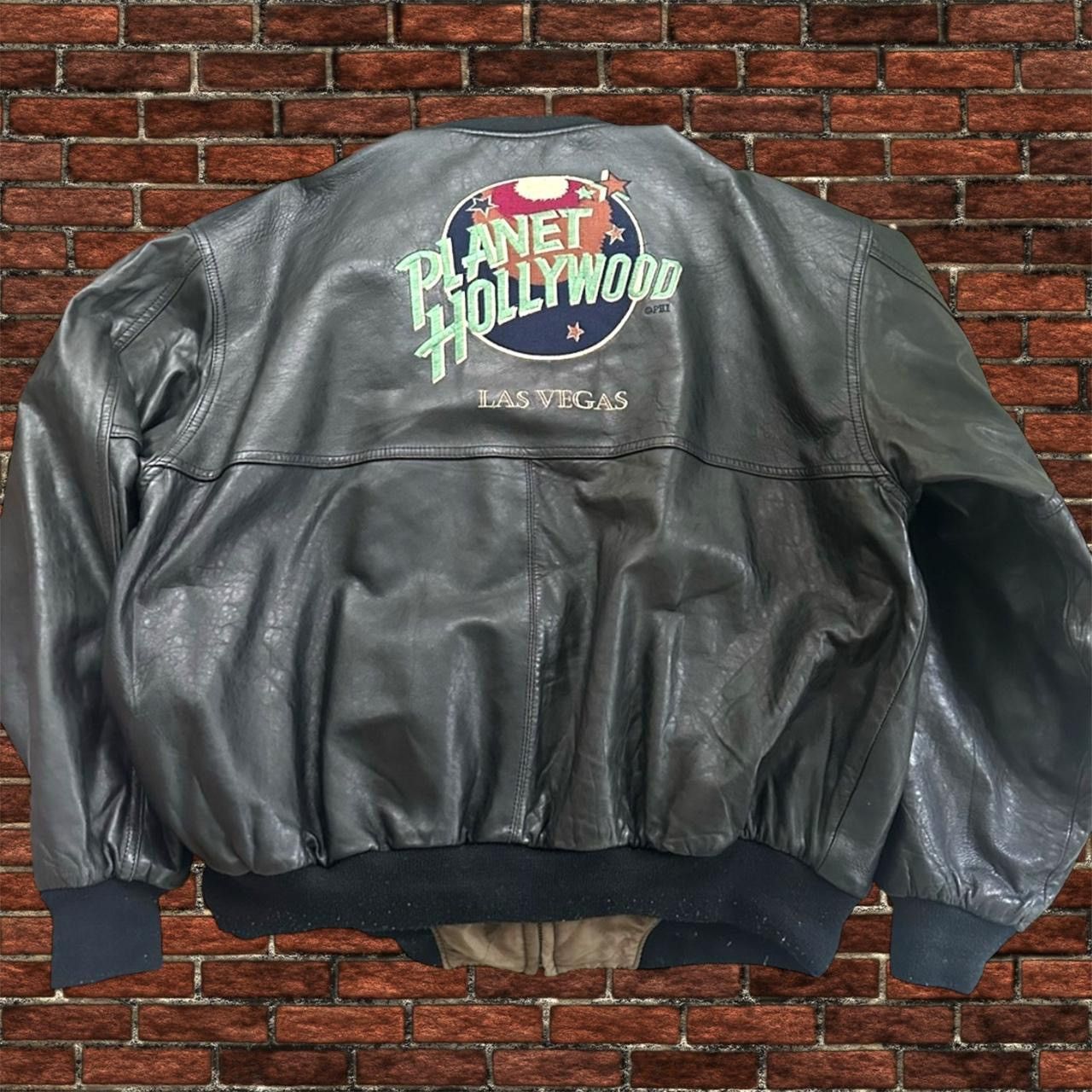 Planet Hollywood Vintage Planet Hollywood leather jacket Size US XL / EU 56 / 4 - 2 Thumbnail