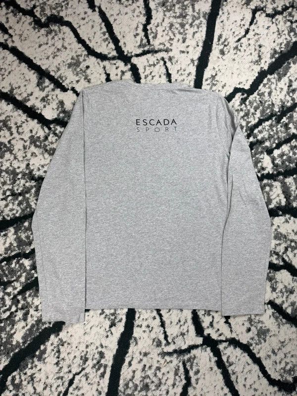 Escada Escada longsleeve t-shirt gray XXL logo Size US XXL / EU 58 / 5 - 2 Thumbnail