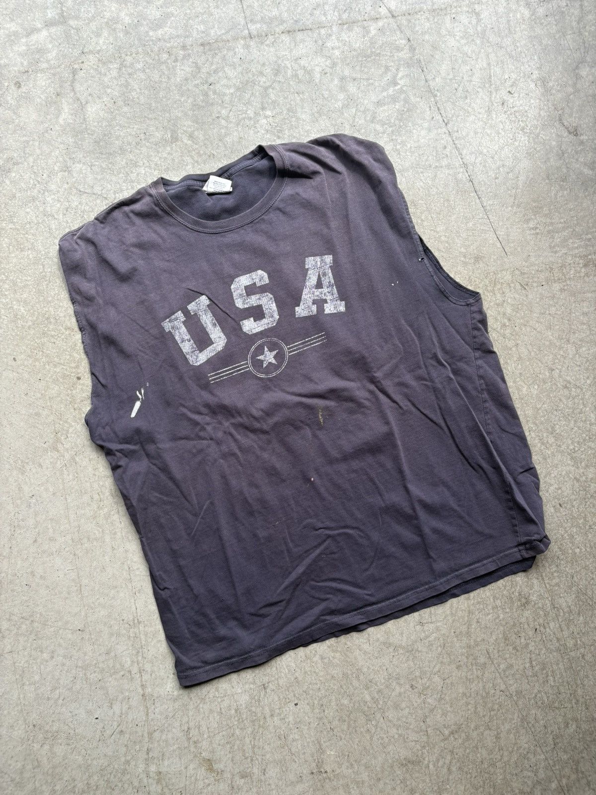 Vintage Vintage USA Tank Top Shirt Size US XXL / EU 58 / 5 - 4 Thumbnail