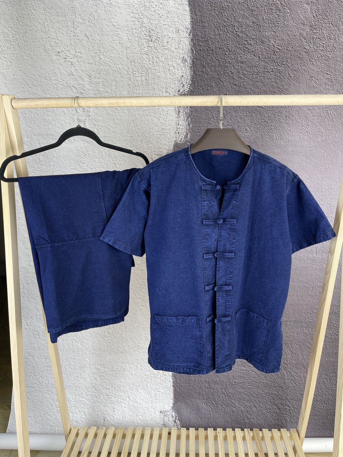 Japanese Brand Vintage Japanese kimono suit chore jacket bondage pants Size US L / EU 52-54 / 3 - 10 Thumbnail