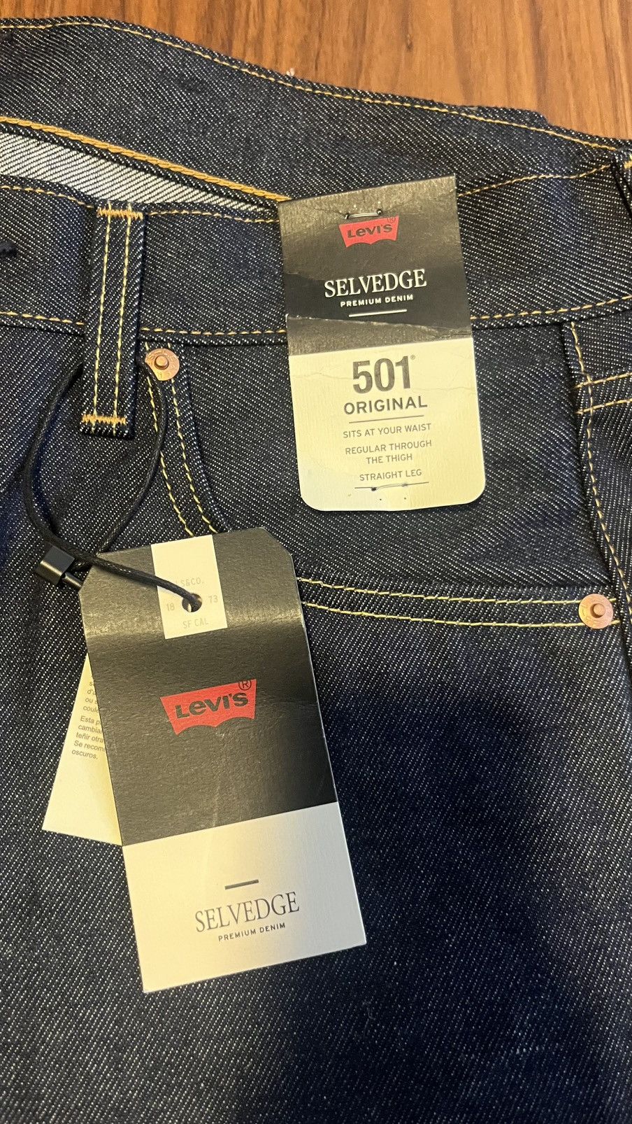 Levi's Made & Crafted Mens 501 Selvedge Jeans Size US 31 - 3 Thumbnail