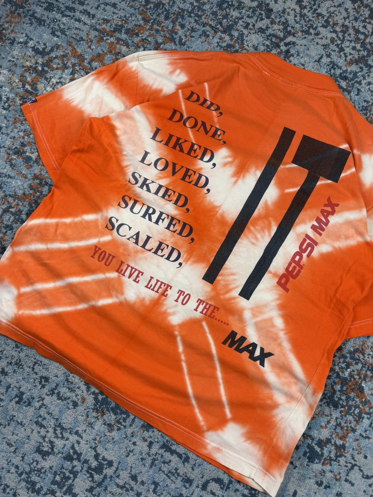 Pepsi × Vintage Vintage 90s Pepsi Max tie dye graphic tee festival Coca Cola Size US XL / EU 56 / 4 - 6 Thumbnail