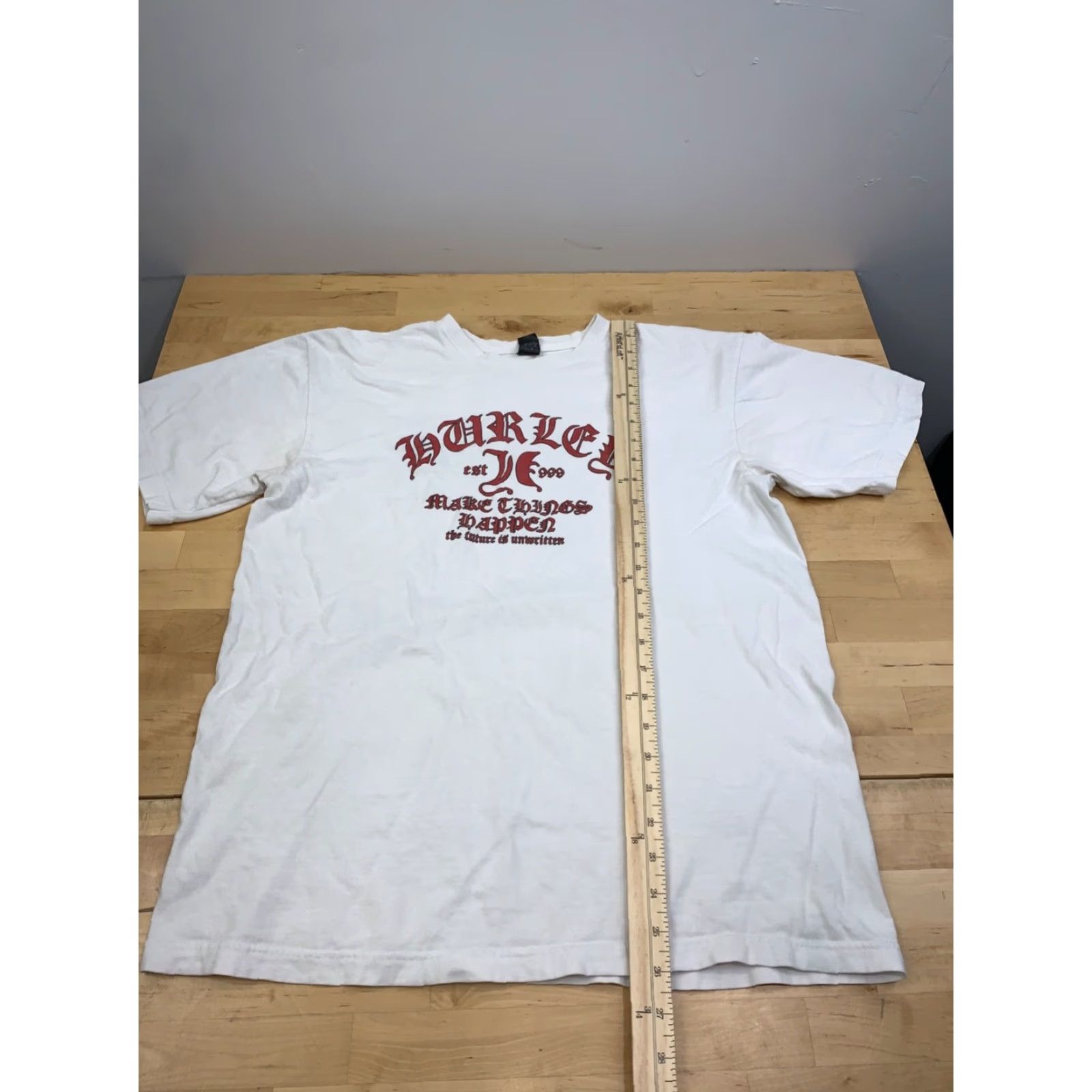 Hurley VINTAGE Hurley T Shirt Mens L White Surf Skate Y2K 12243 Size US L / EU 52-54 / 3 - 4 Thumbnail