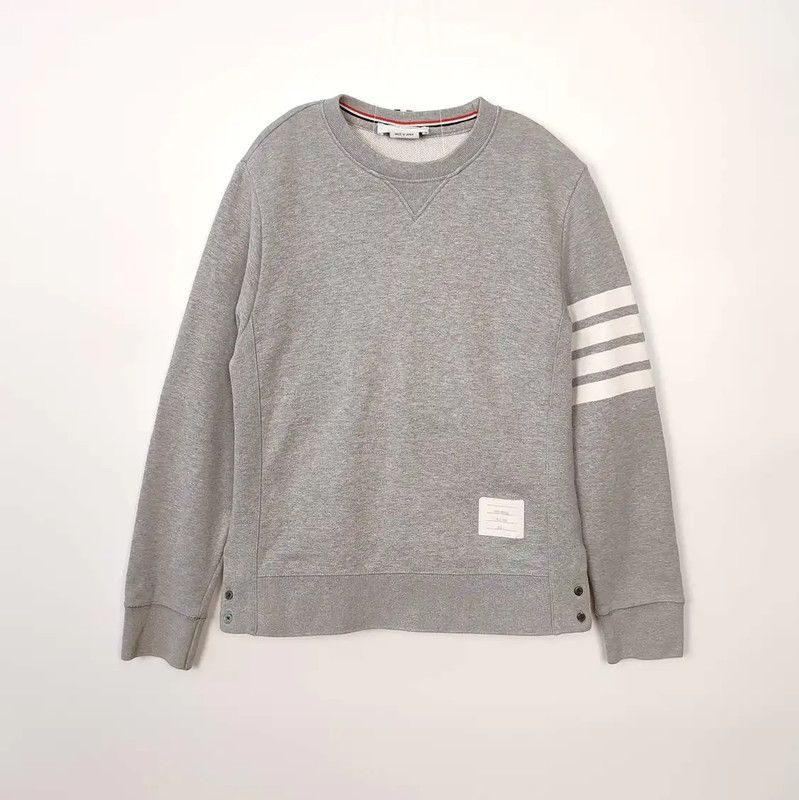 Thom Browne Thom Browne Gray Cotton Women's Sweatshirt 0089 Size M / US 6-8 / IT 42-44 - 1 Thumbnail
